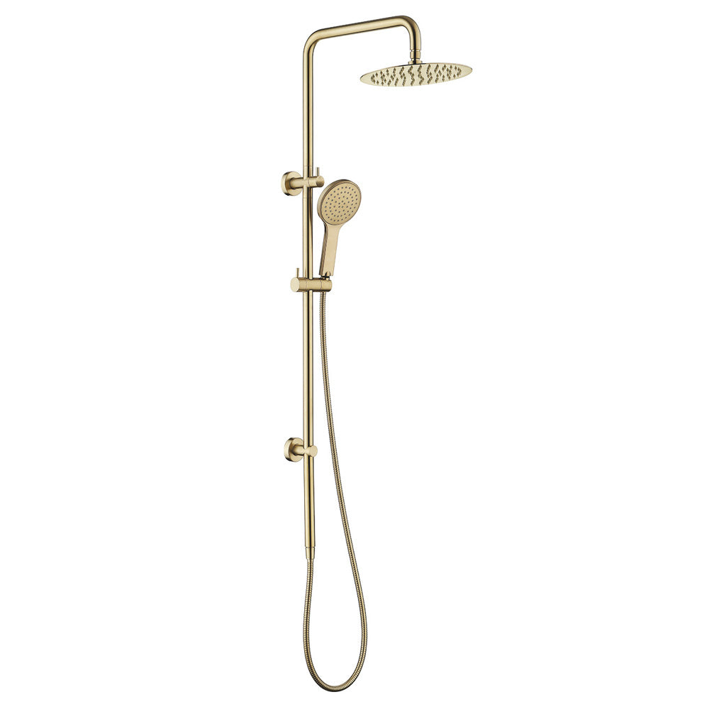 Fienza Kaya Twin Shower Urban Brass 455109UB