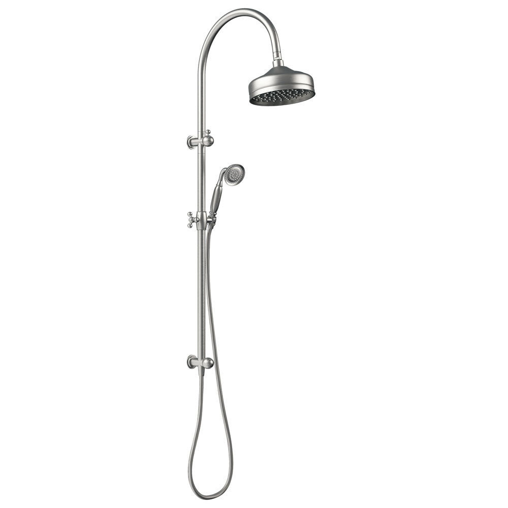 Fienza Lillian Twin Shower Rail Brushed Nickel 455114BN