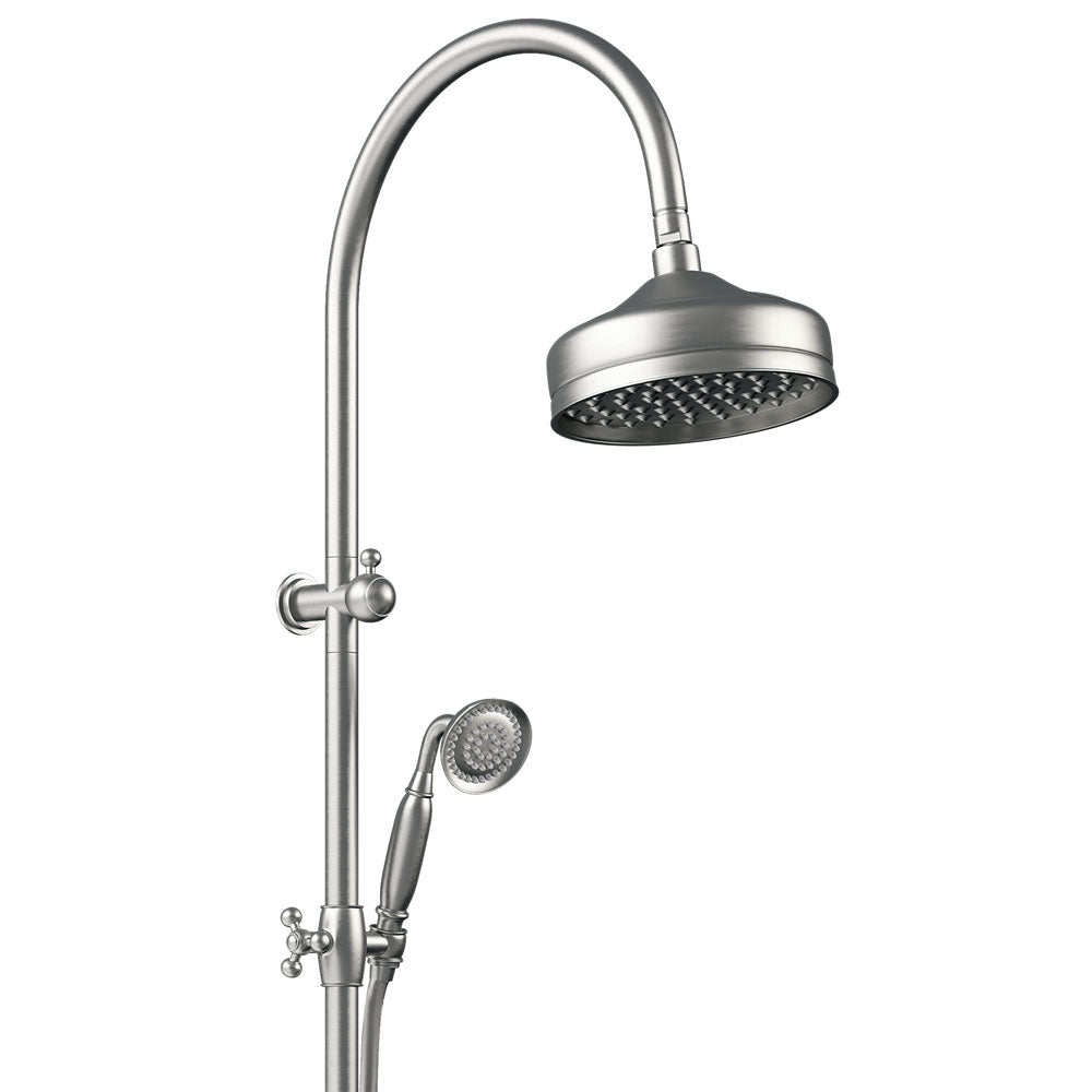 Fienza Lillian Twin Shower Rail Brushed Nickel 455114BN