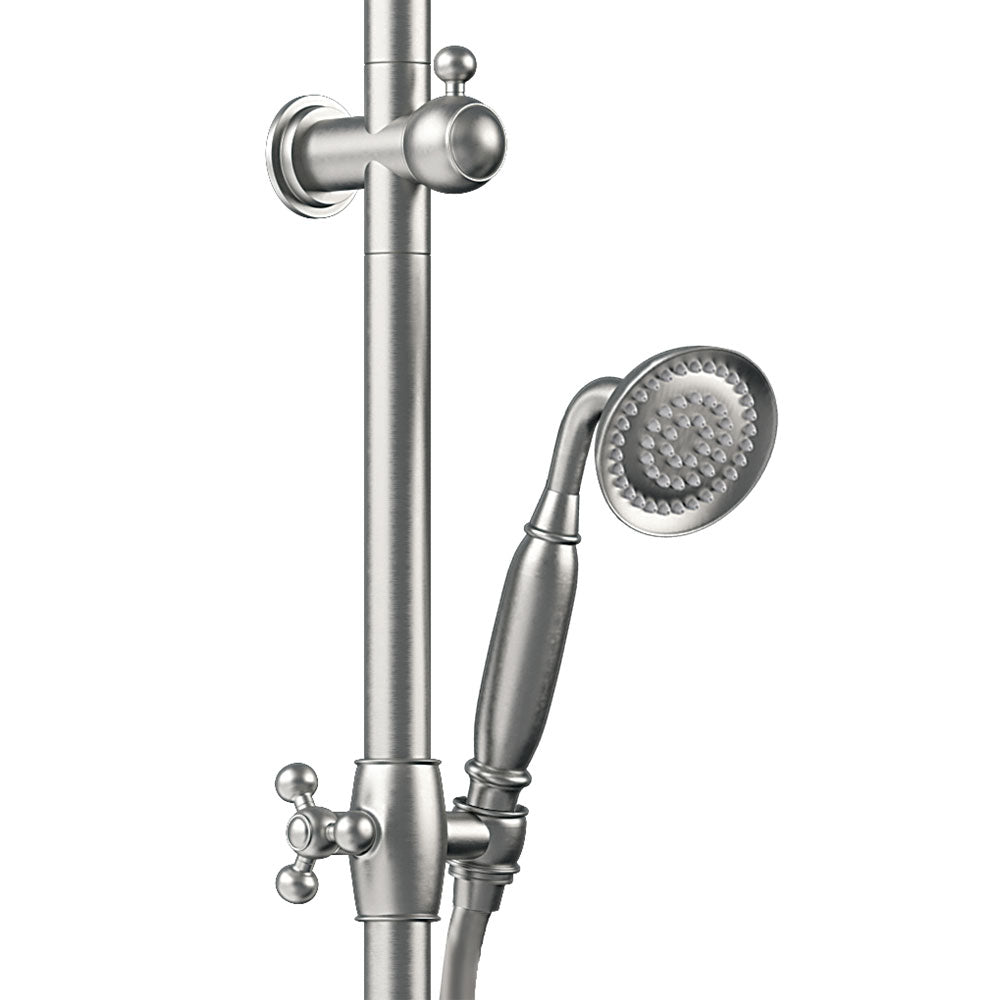 Fienza Lillian Twin Shower Rail Brushed Nickel 455114BN