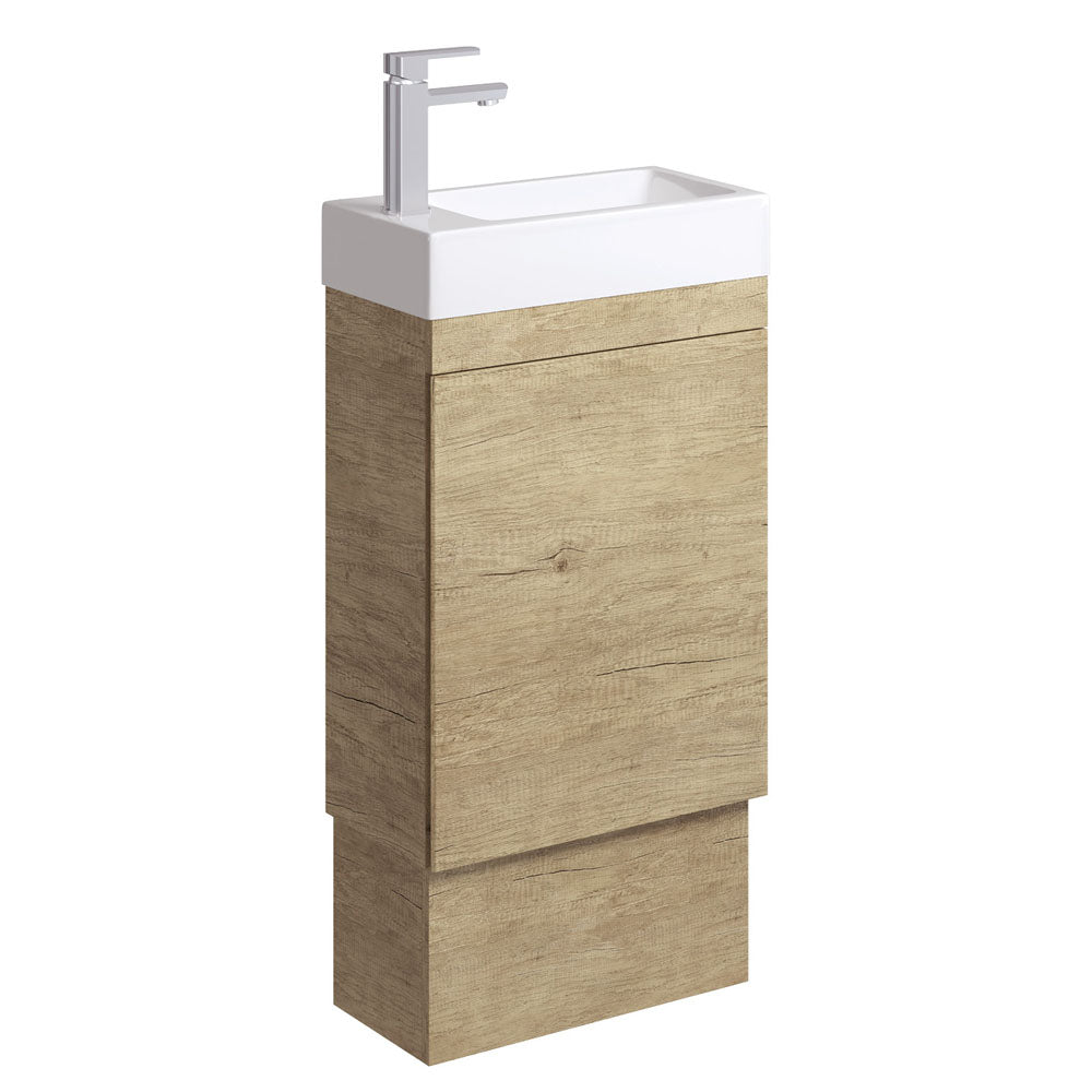 Fienza Edge 450 Ensuite Floor Standing Vanity Scandi Oak 45RSK/45RSK-OF