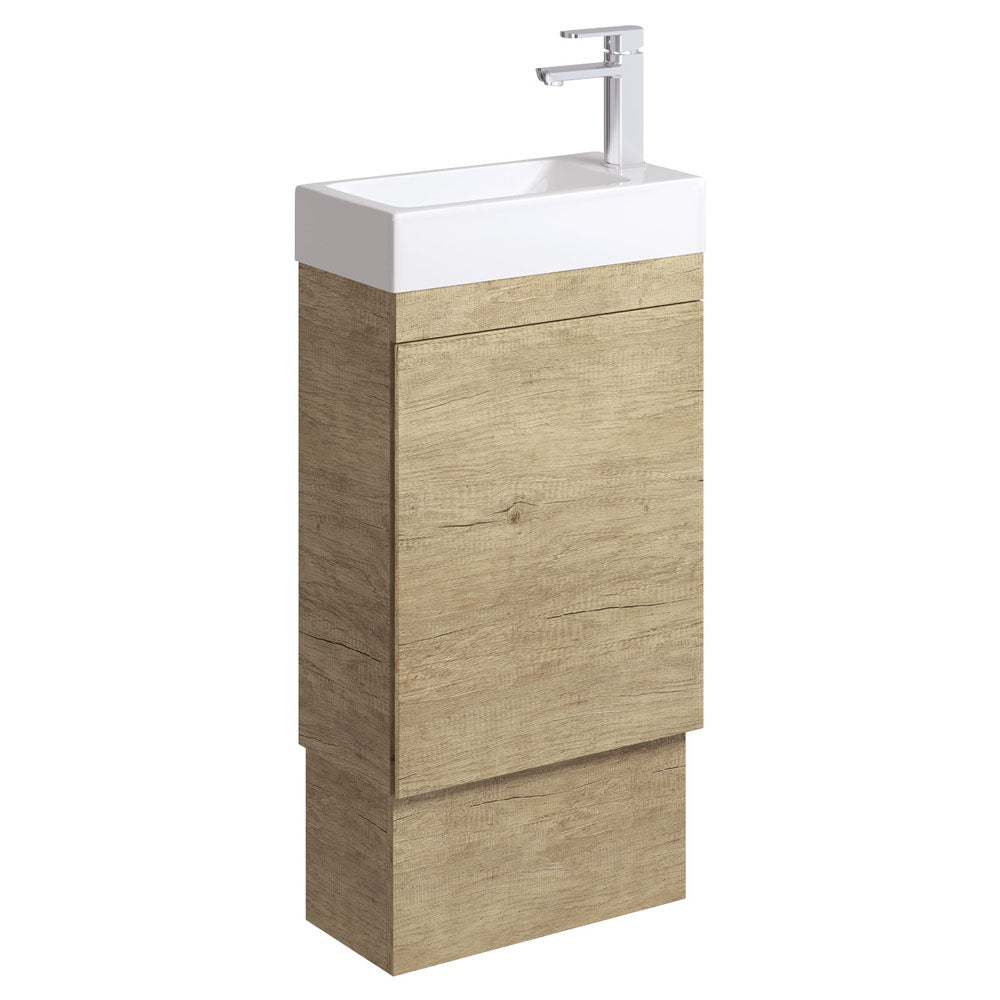 Fienza Edge 450 Ensuite Floor Standing Vanity Scandi Oak 45RSK/45RSK-OF