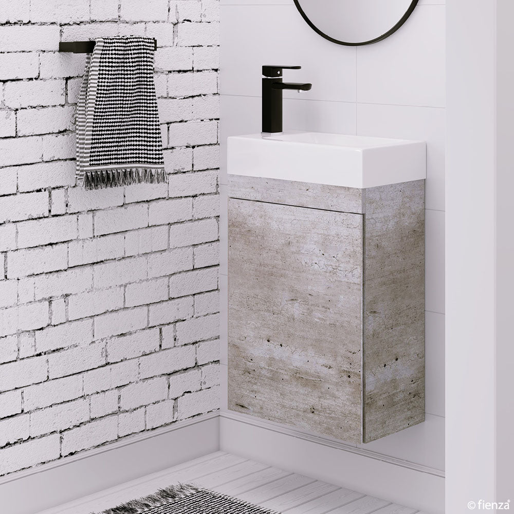 Fienza Edge 450 Ensuite Wall Hung Vanity Industrial 45RX/45RX-OF