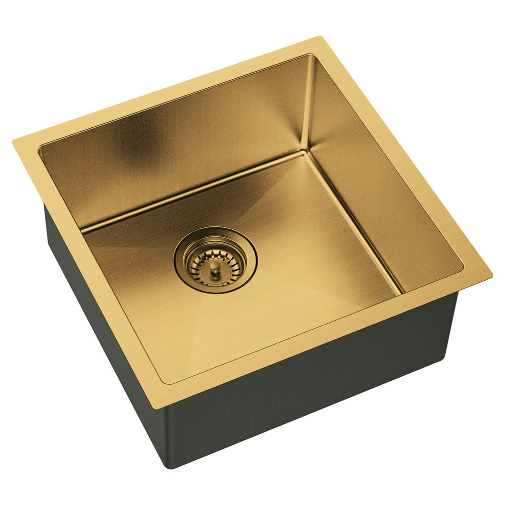 Fienza Hana 32L Rugged Brass Stainless Steel Single Bowl Sink 68401RB