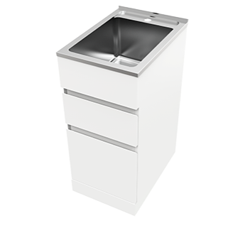 Everhard 35 Litre Nugleam Drawer System Laundry Unit