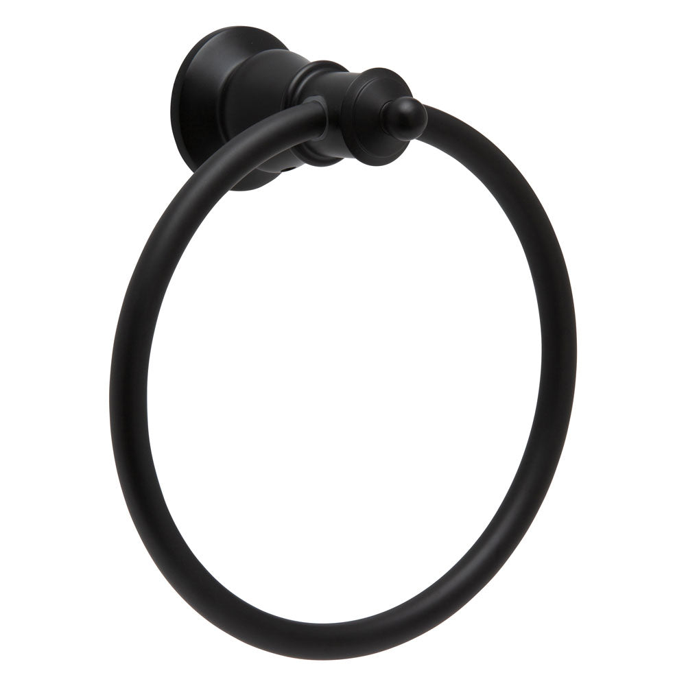 Fienza Lillian Towel Ring Matte Black 81002B