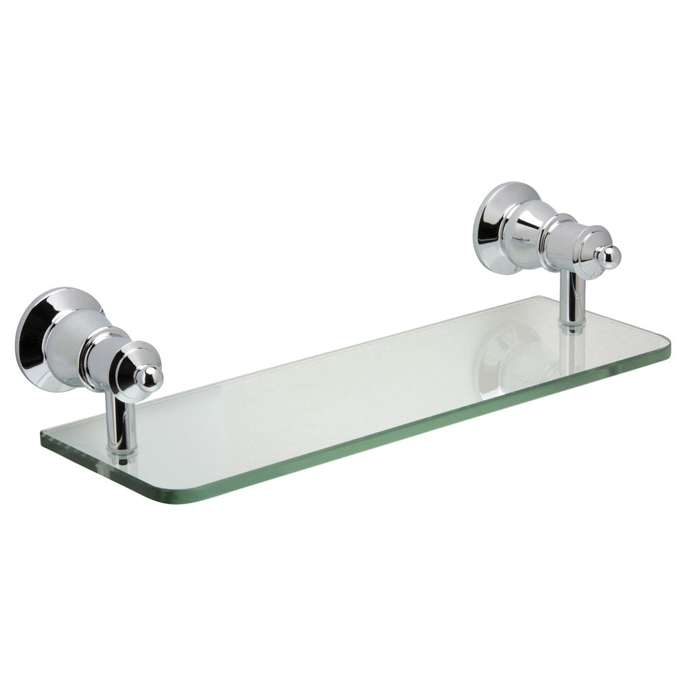 Fienza Lillian Glass Shower Shelf Chrome 81007
