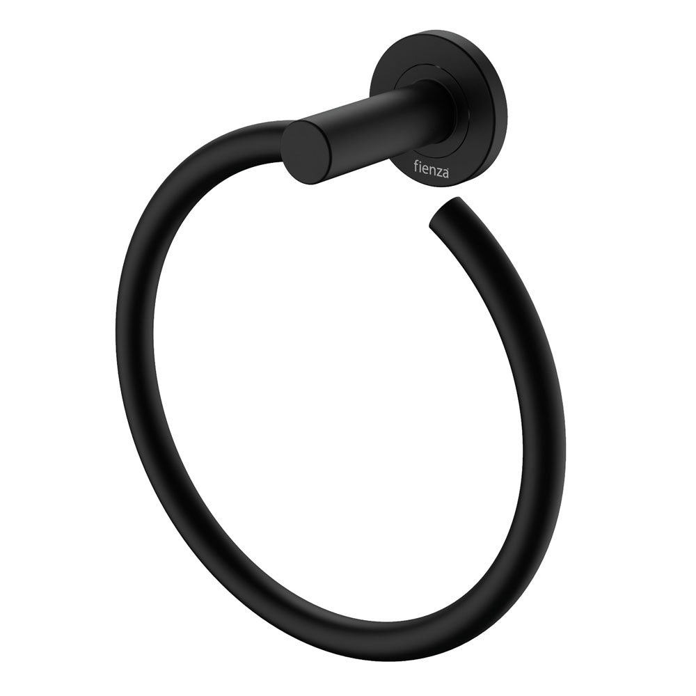 Fienza Kaya Hand Towel Ring Matte Black 82802MB