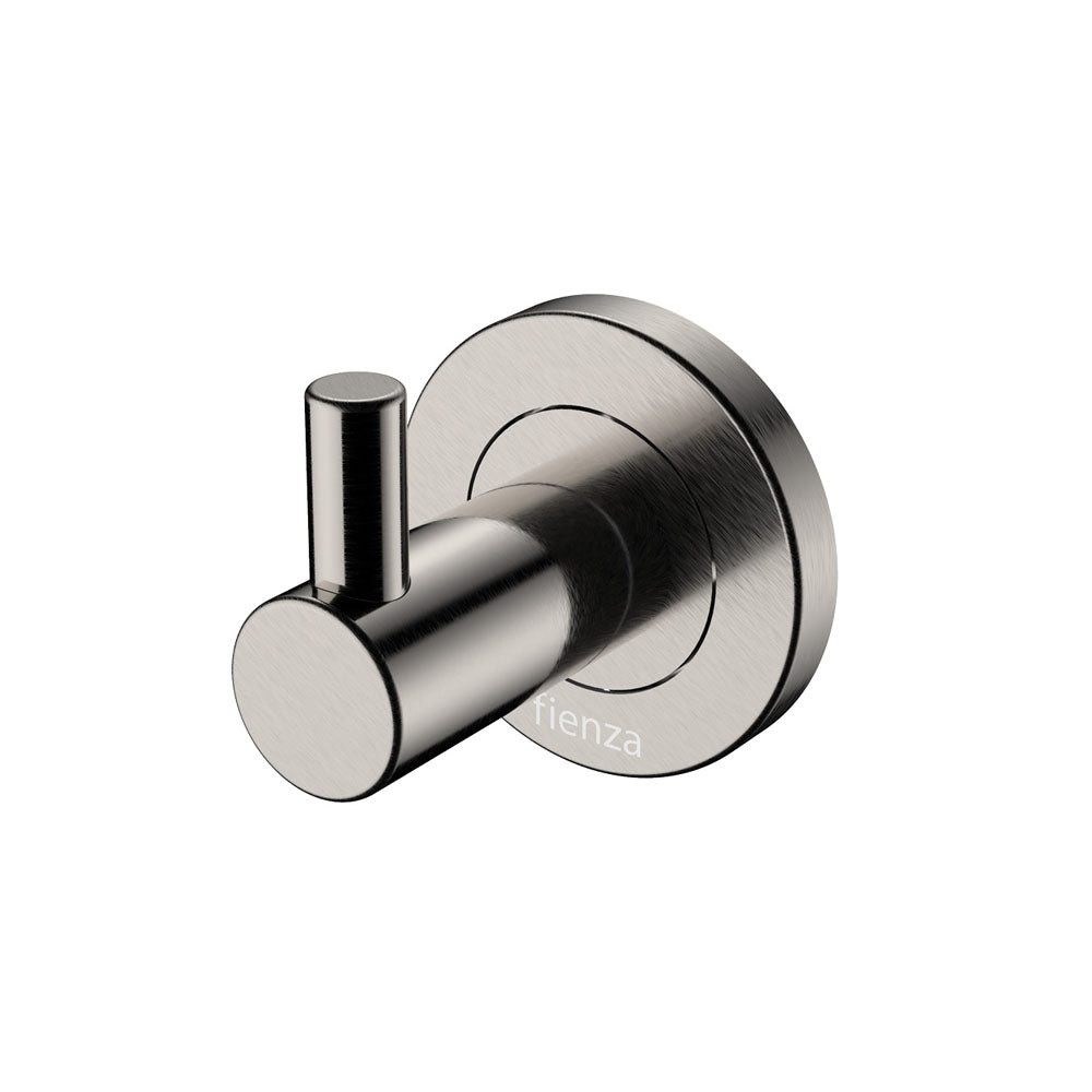 Fienza Kaya Robe Hook Brushed Nickel 82804BN