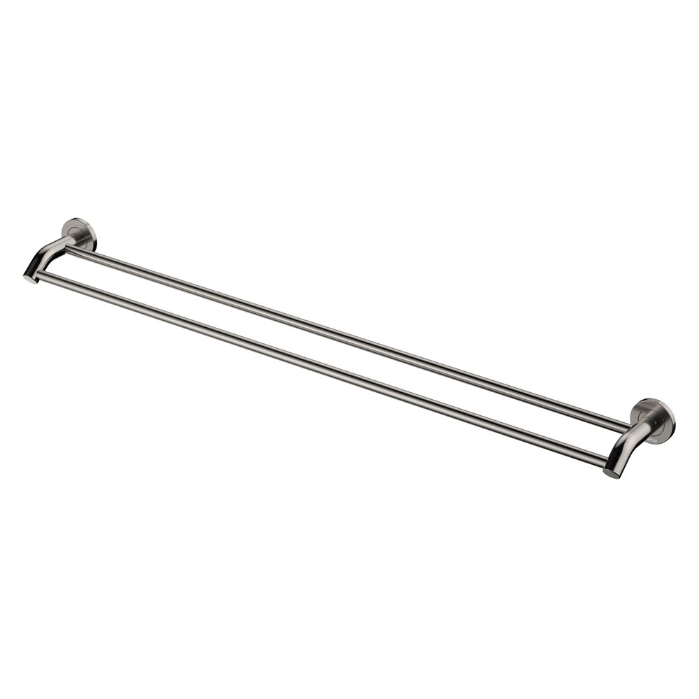 Fienza Kaya 900mm Double Towel Rail Brushed Nickel 82808BN