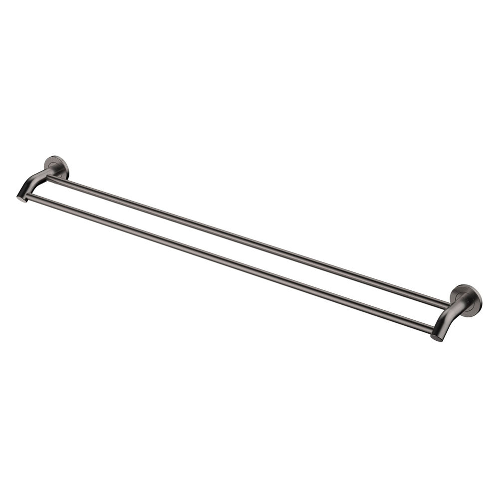 Fienza Kaya 900mm Double Towel Rail Gun Metal 82808GM