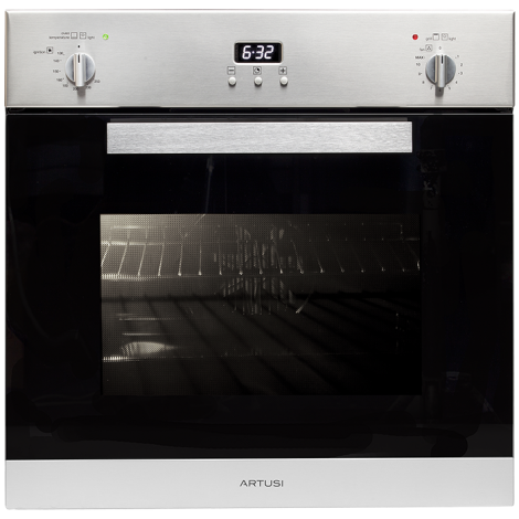 Artusi 60cm Stainless Steel Gas Wall Oven AO650GG