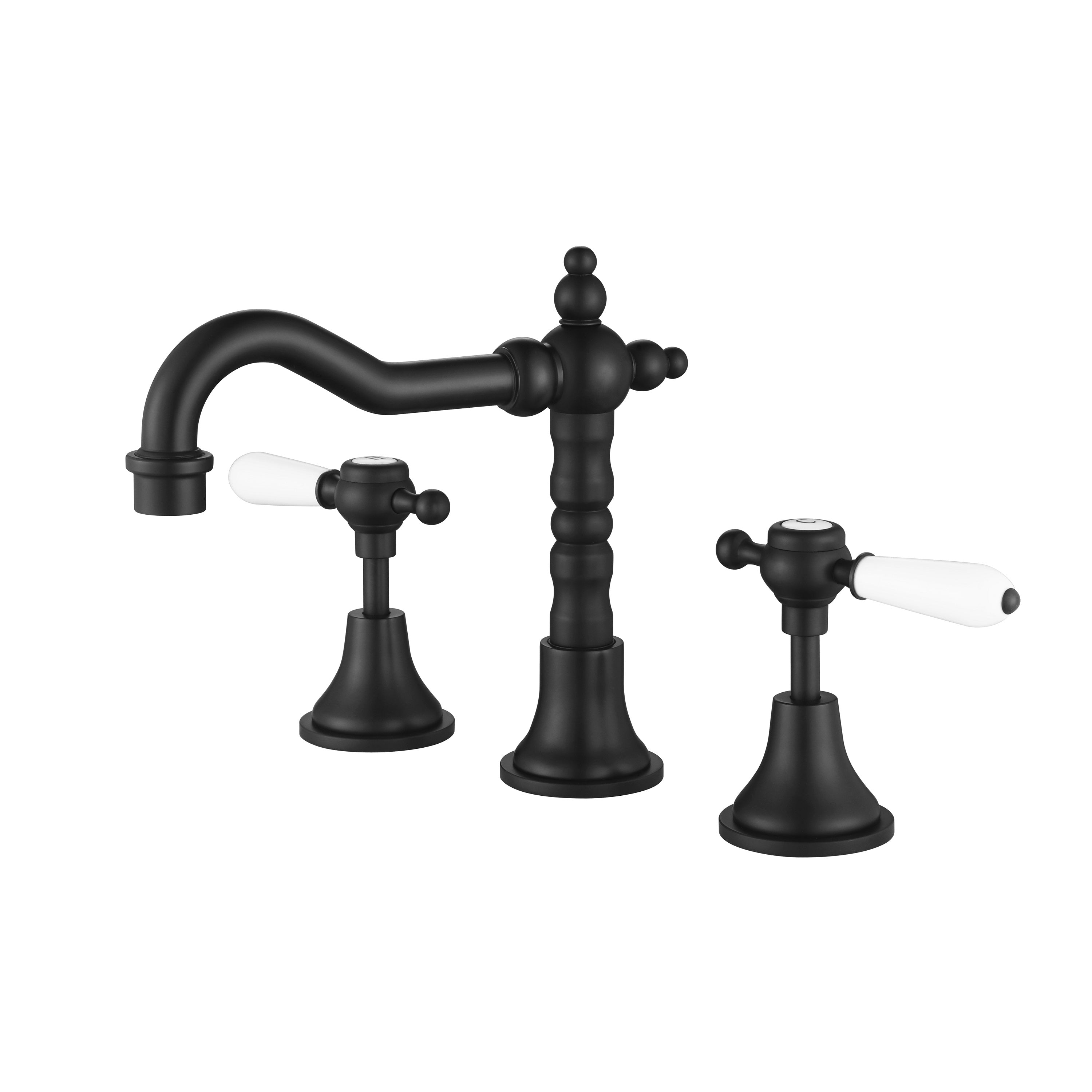 Modern National Bordeaux Basin Set Matte Black BOR001-1BK