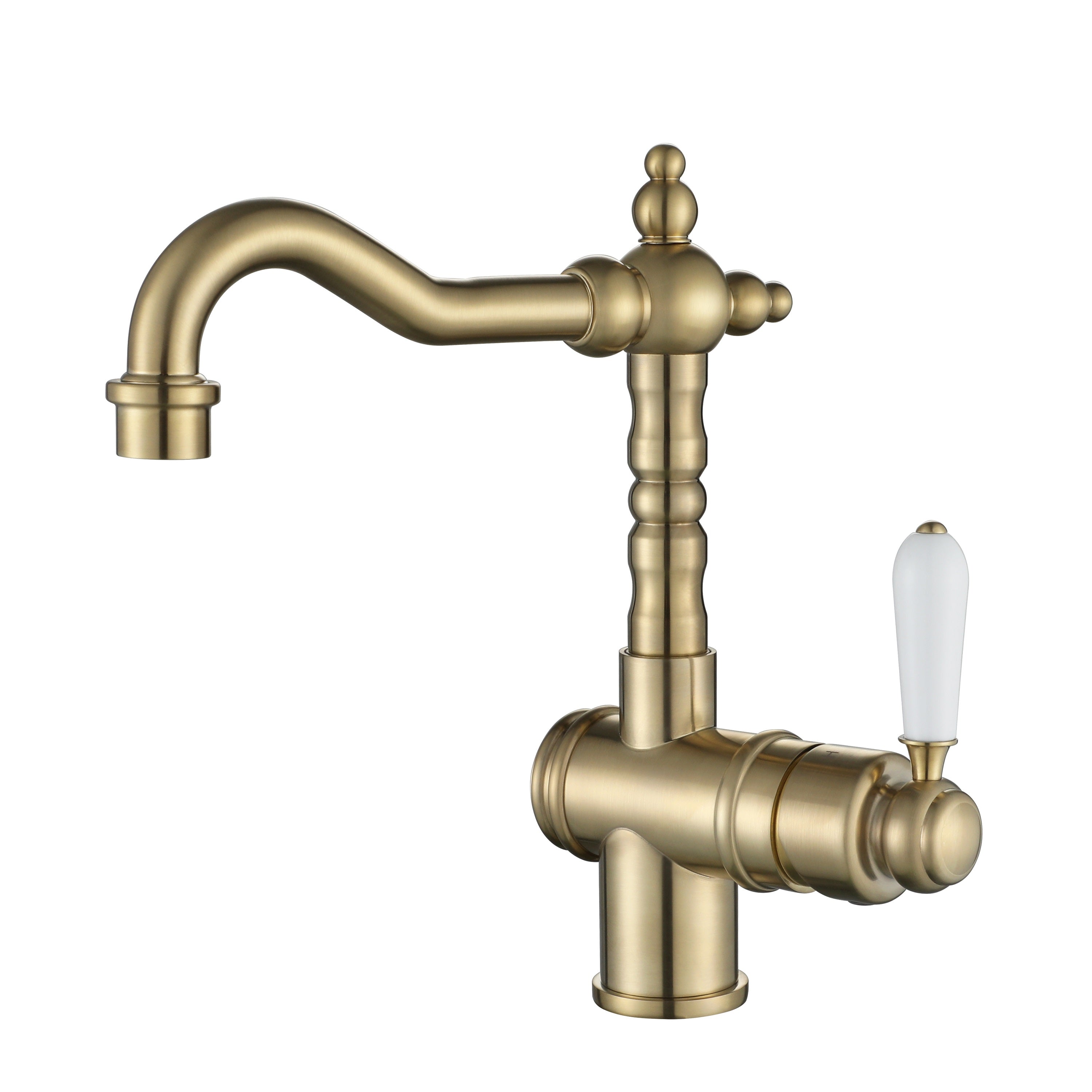 Modern National Bordeaux High Rise Basin Mixer Brushed Bronze BOR002BM