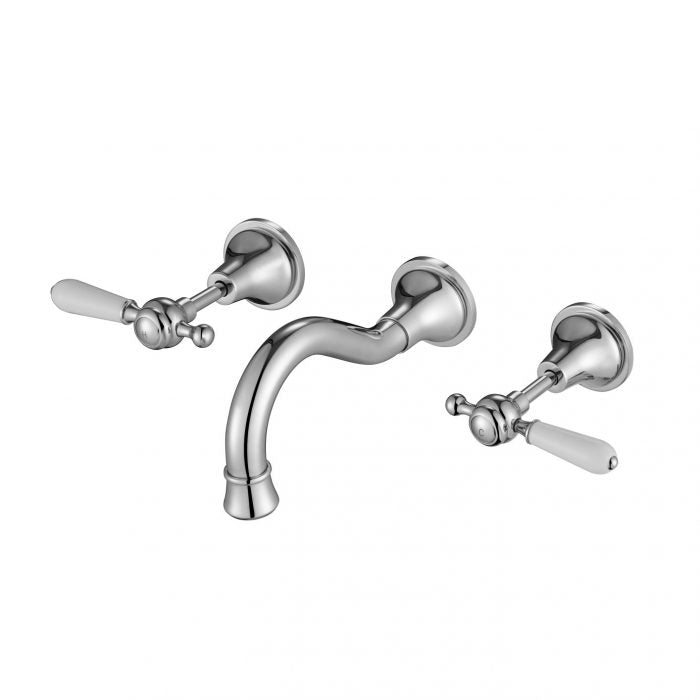 Modern National Bordeaux Wall Bath Set Chrome BOR007