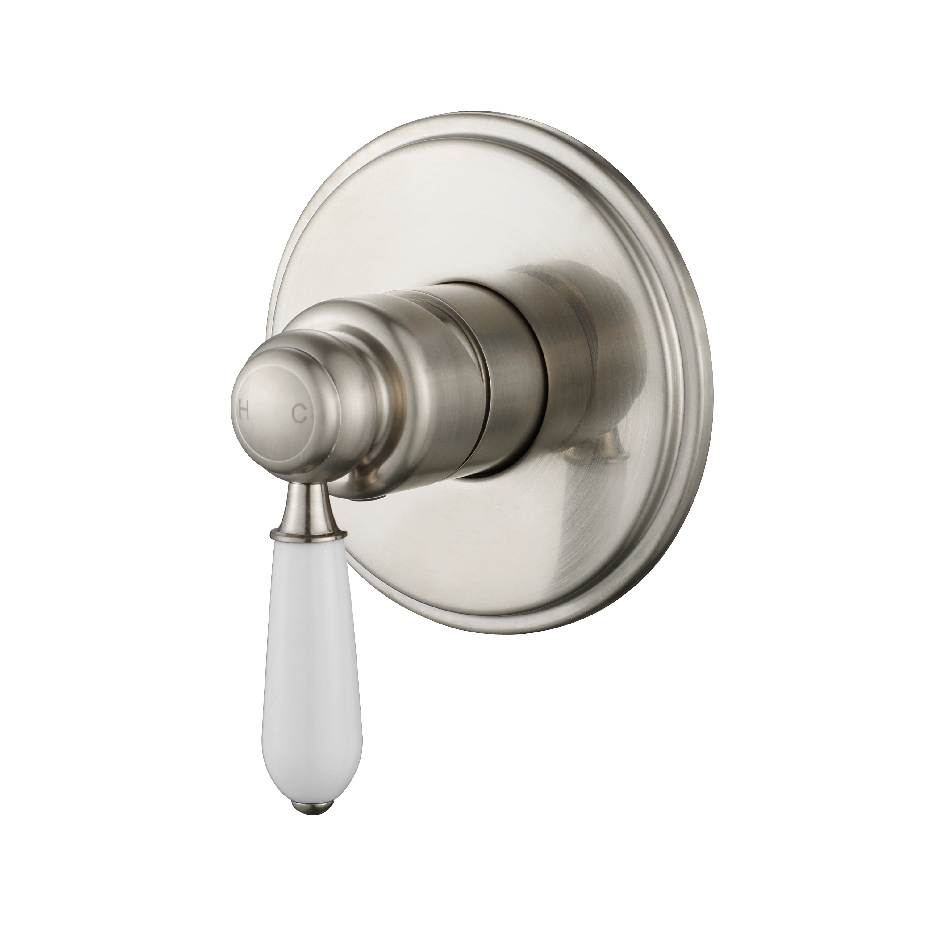 Modern National Bordeaux Shower Mixer Brusehd Nickel BOR008BN