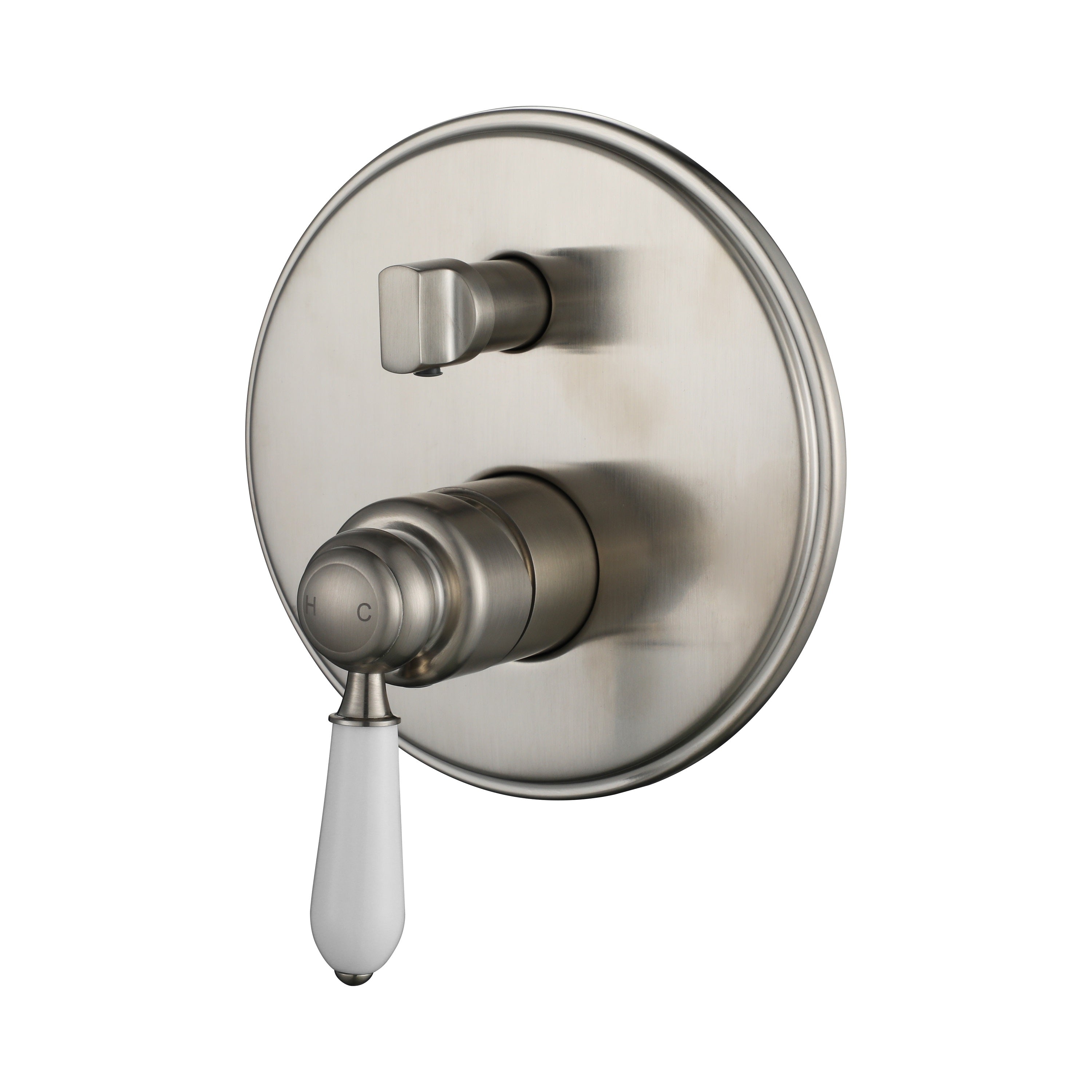 Modern National Bordeaux Shower Diverter Mixer Brushed Nickel BOR009BN