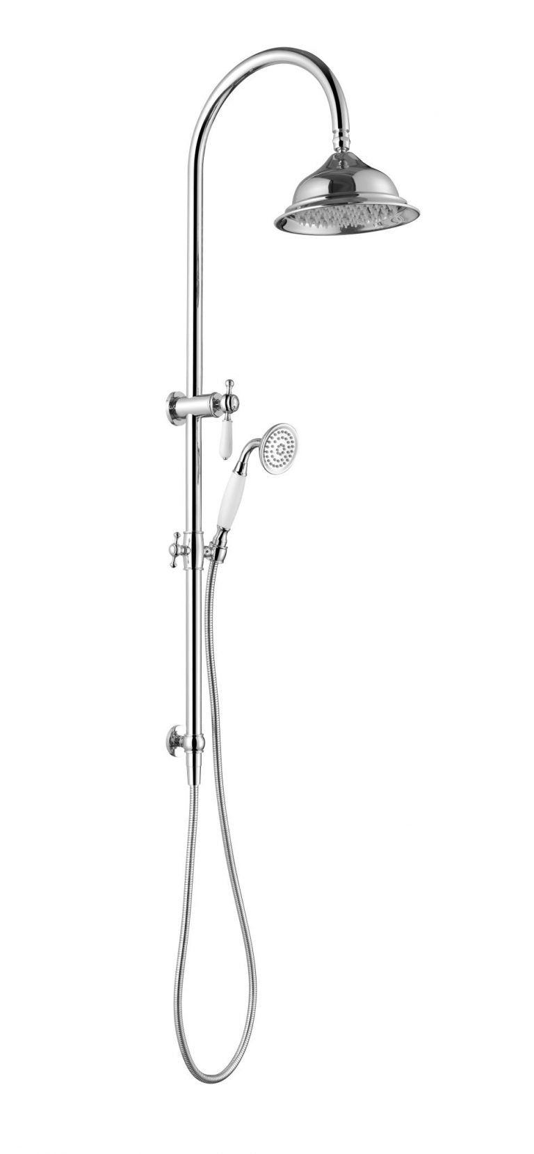 Modern National Bordeaux Shower Column Set Chrome BOR013