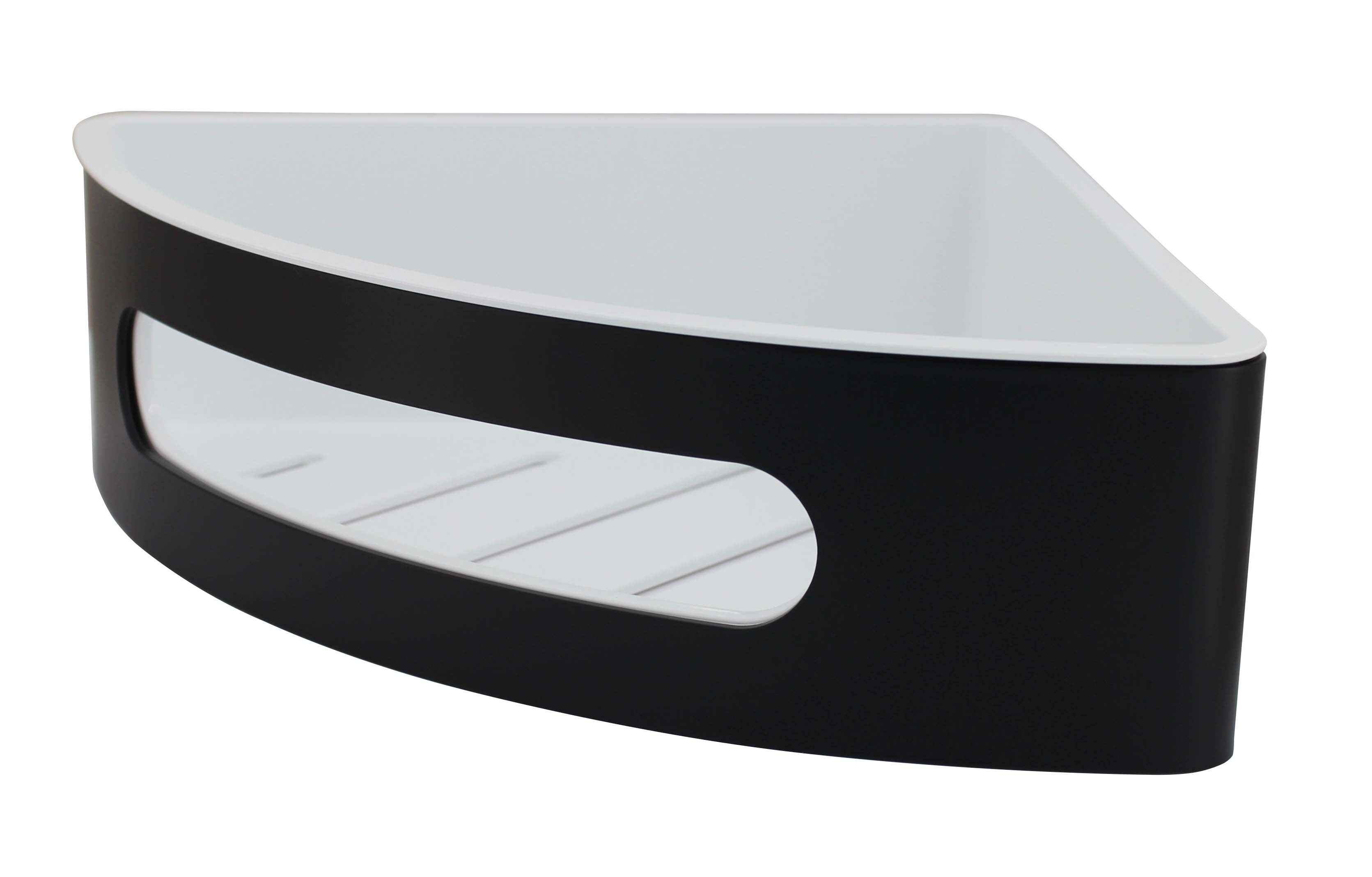 Modern National Corner Basket Matte Black