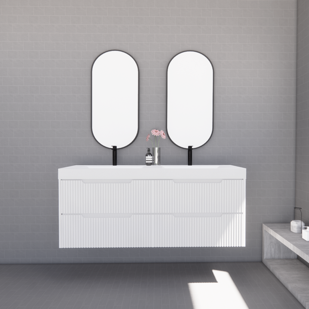 Bali Matte White Wall Hung Vanity