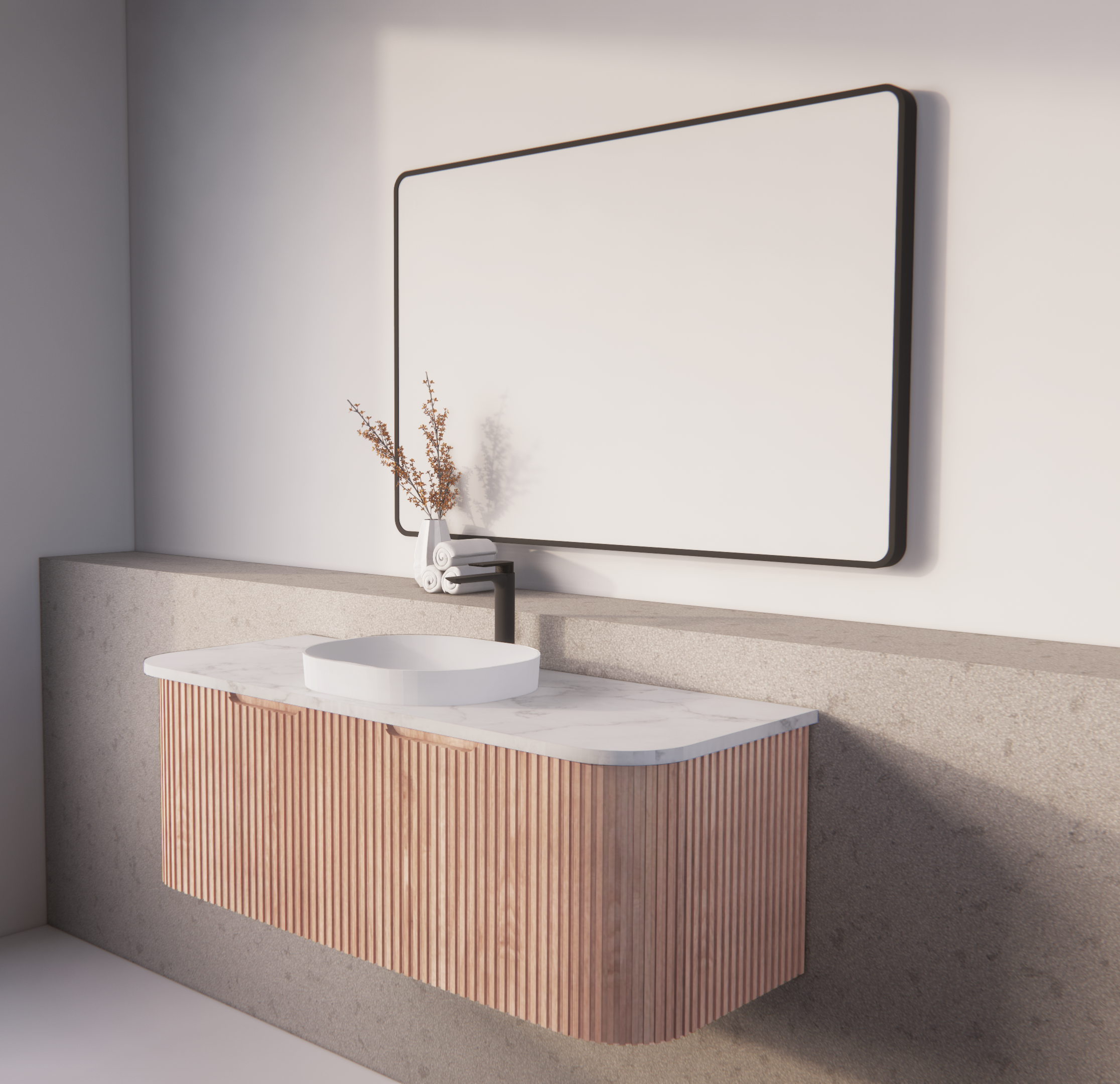 Riva Bergen Solid Timber Wall Hung Vanity