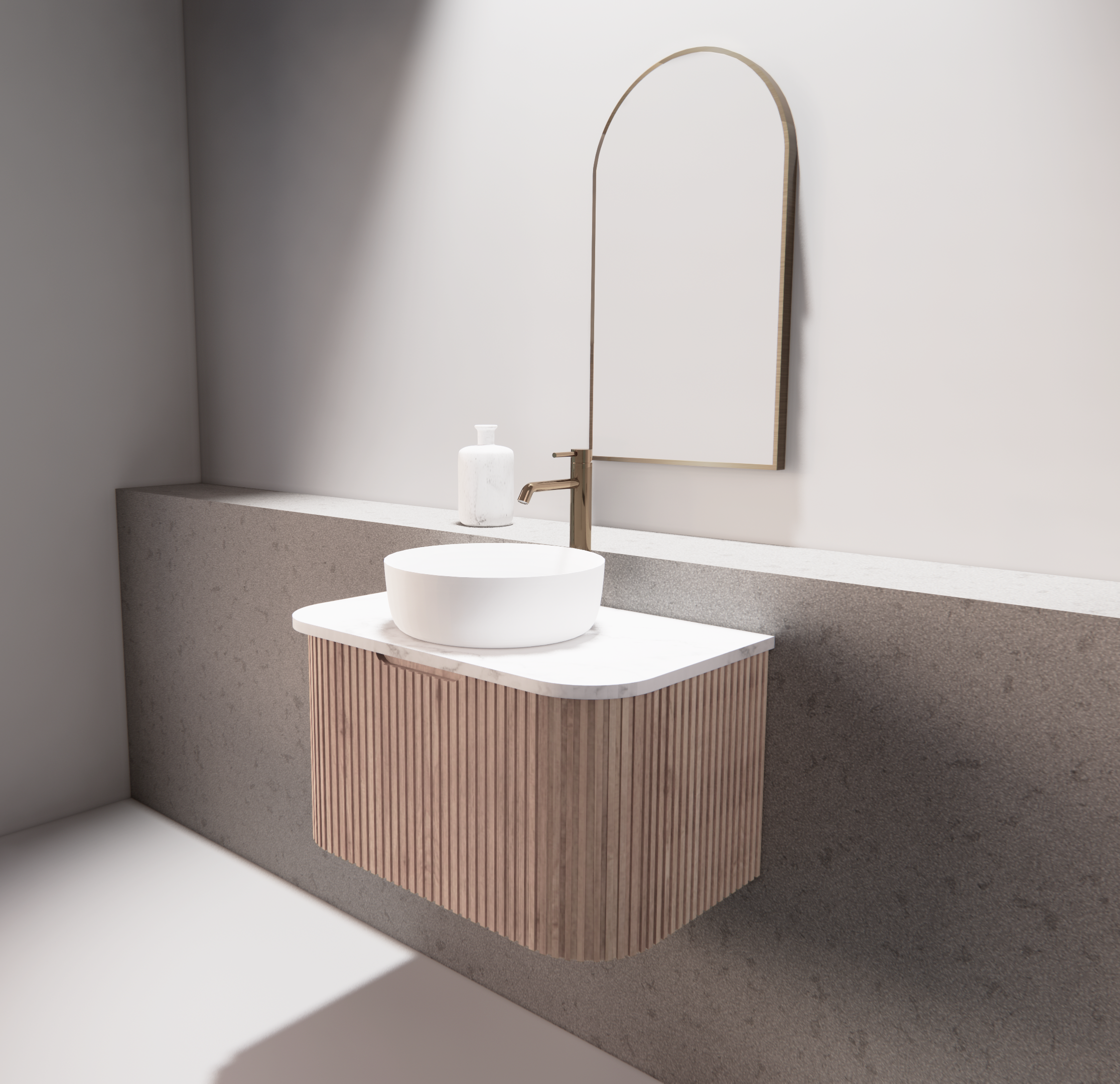 Riva Bergen Solid Timber Wall Hung Vanity