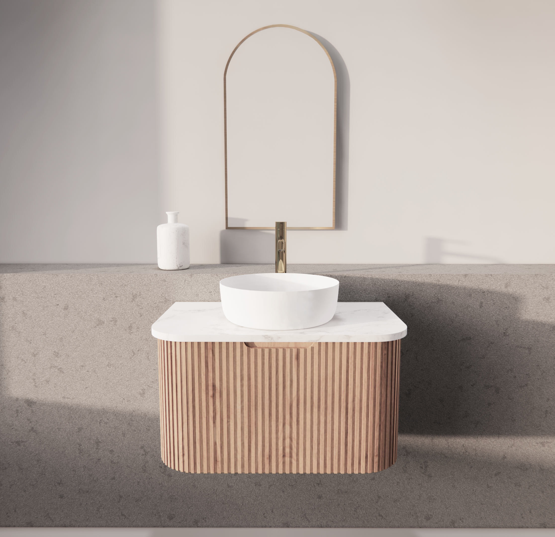 Riva Bergen Solid Timber Wall Hung Vanity