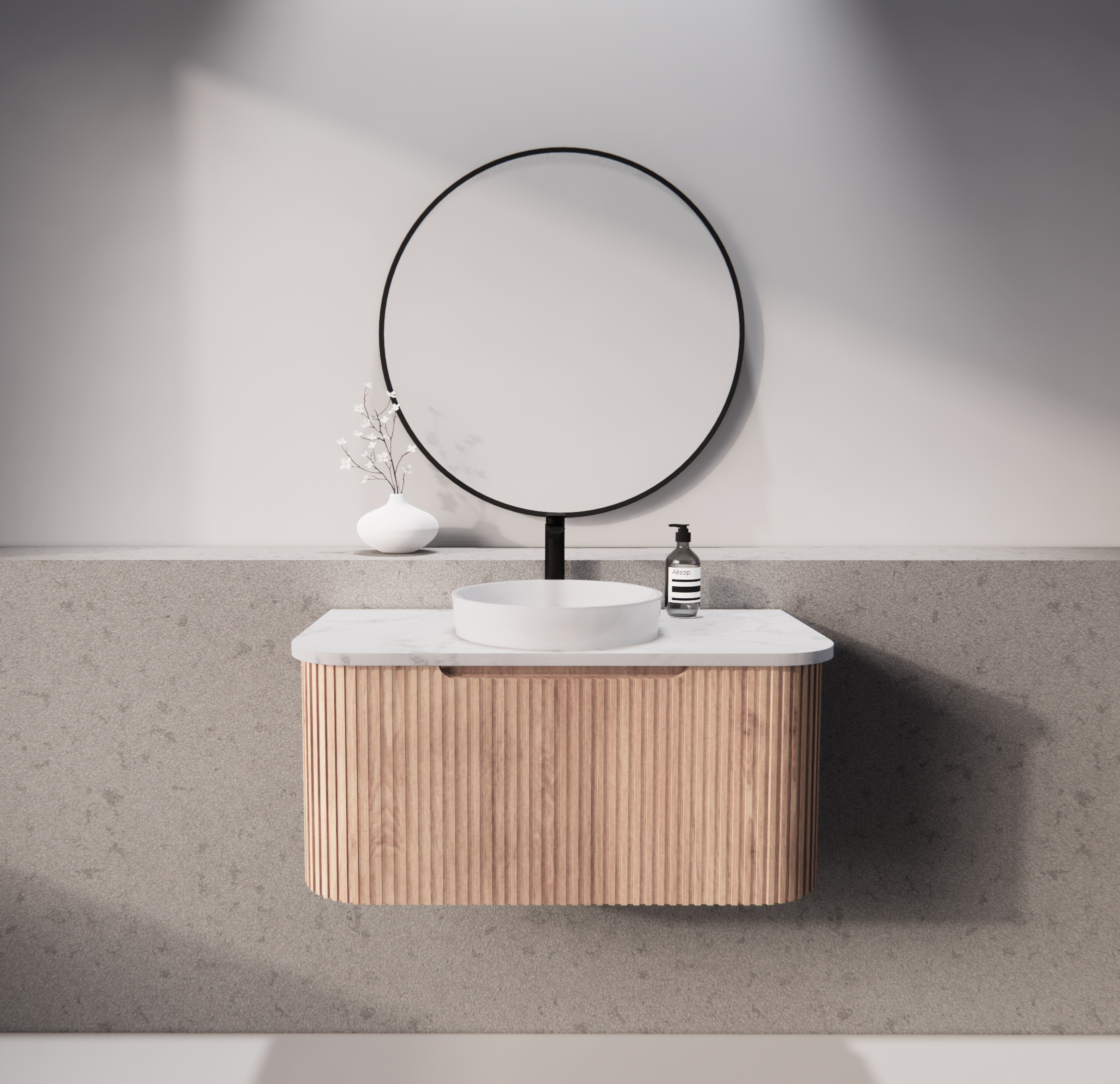 Riva Bergen Solid Timber Wall Hung Vanity