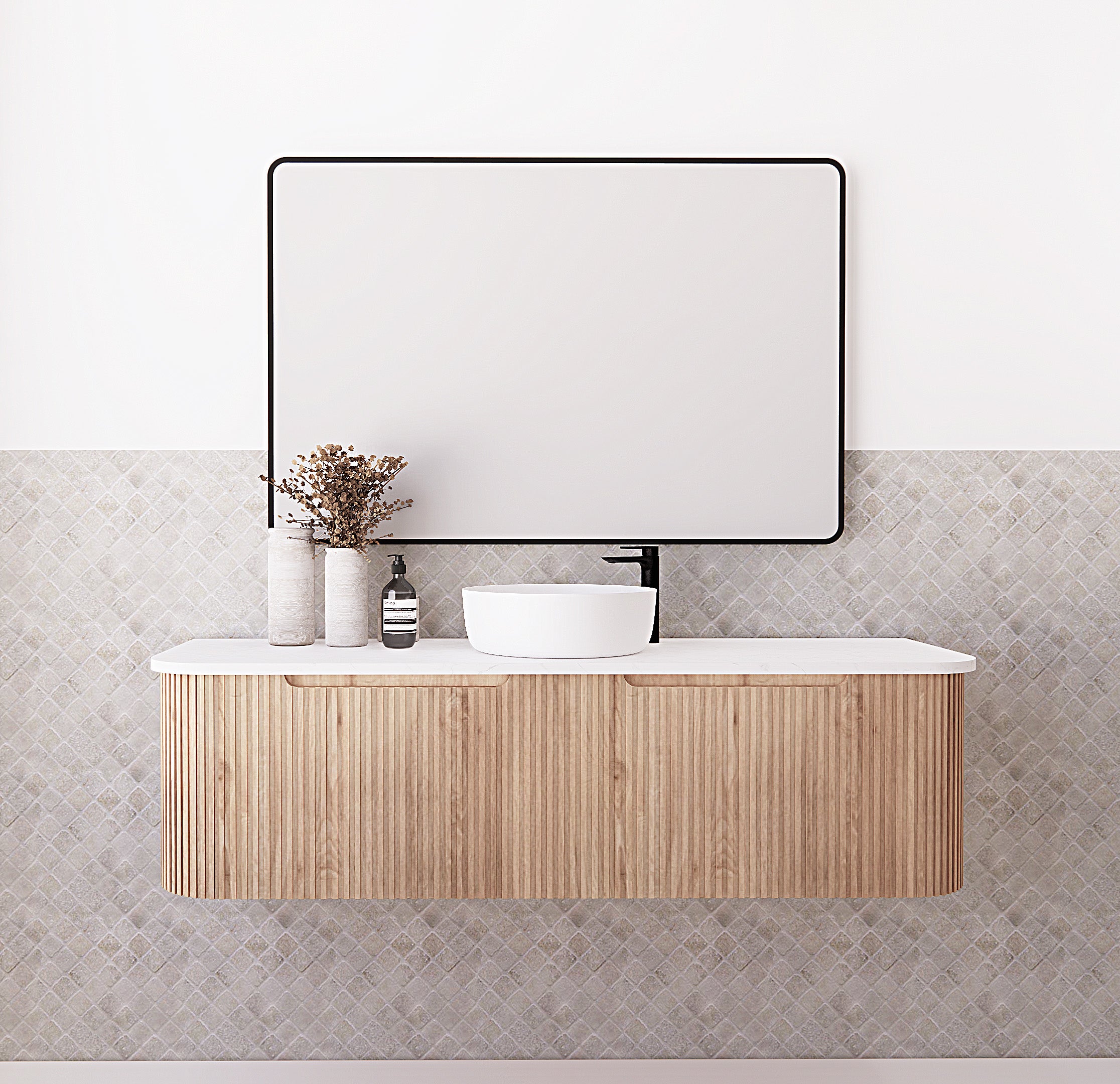 Riva Bergen Solid Timber Wall Hung Vanity