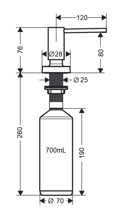 Cee Jay Kitchen Soap Dispenser CJ-ACC-11