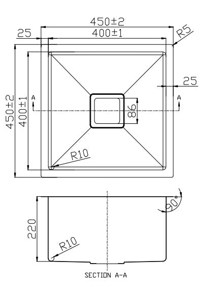 Cee Jay Single Bowl Sink CJ-SINK-1N