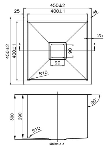 Cee Jay Single Bowl Sink CJ-SINK-6N