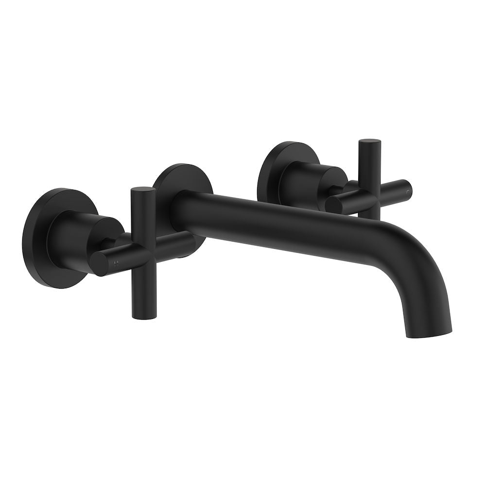 Clark Cross Wall Basin / Bath Set 180mm Matte Black CL10040.B5A