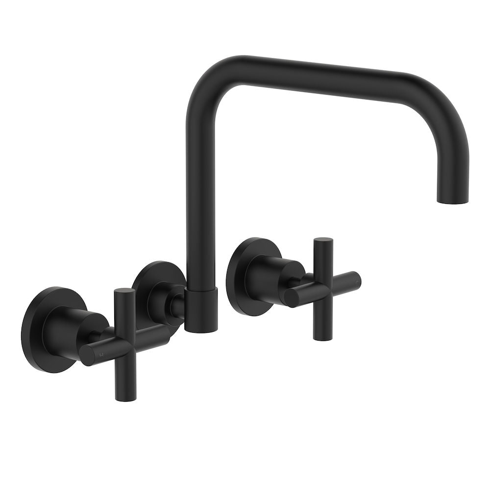 Clark Cross Wall Sink Set Matte Black CL10042.B4A