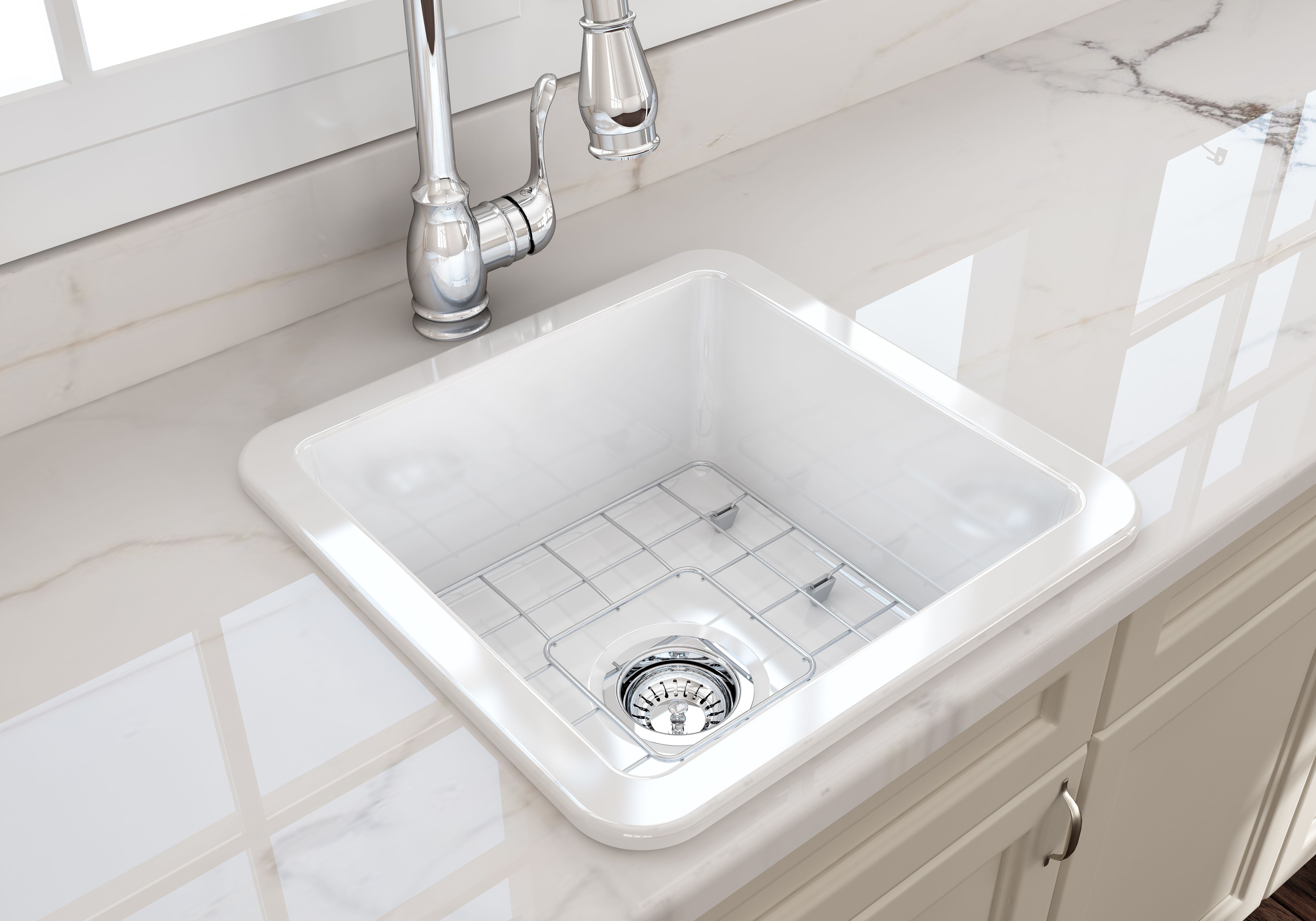 Turner Hastings Cuisine 46 x 46 Fine Fireclay Inset/Undermount Sink CU46FS