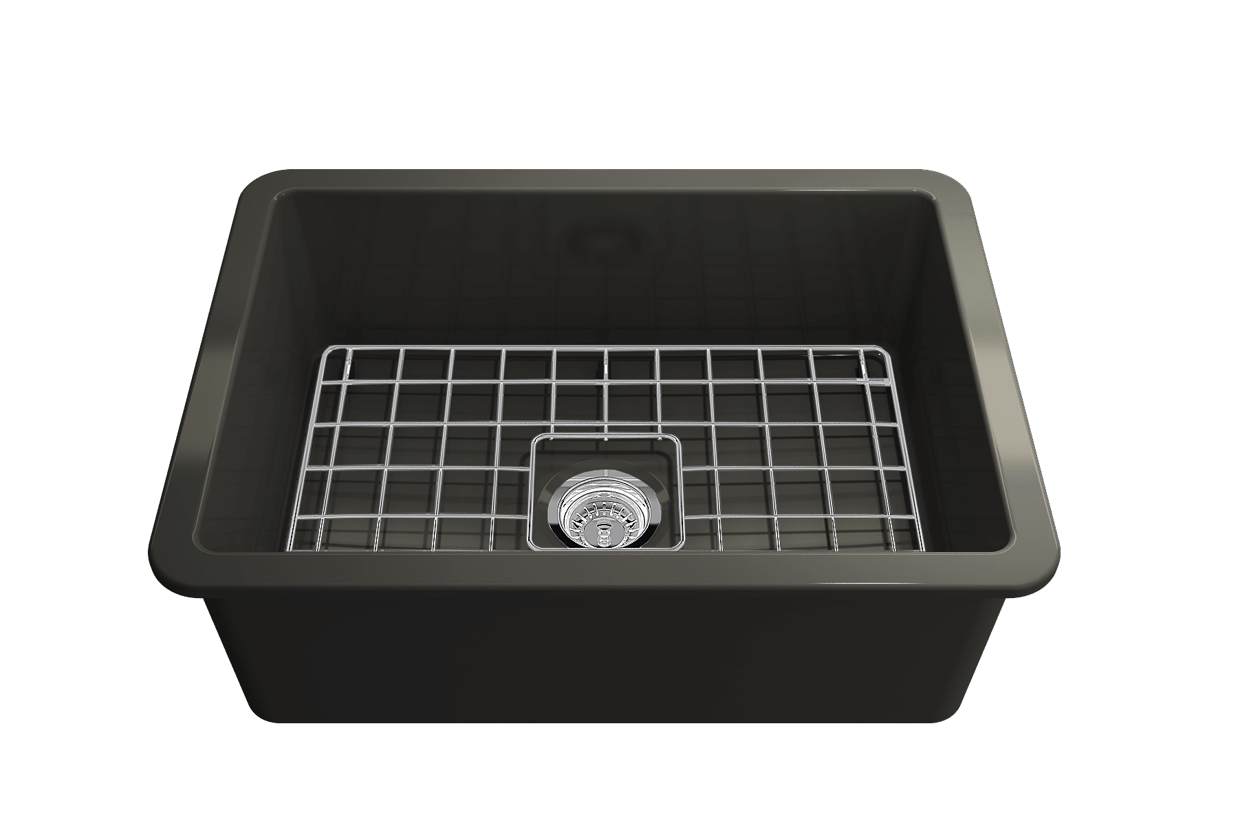 Turner Hastings Cuisine 68 x 48 Fine Fireclay Inset/Undermount Sink Matte Black CU68FS-MB