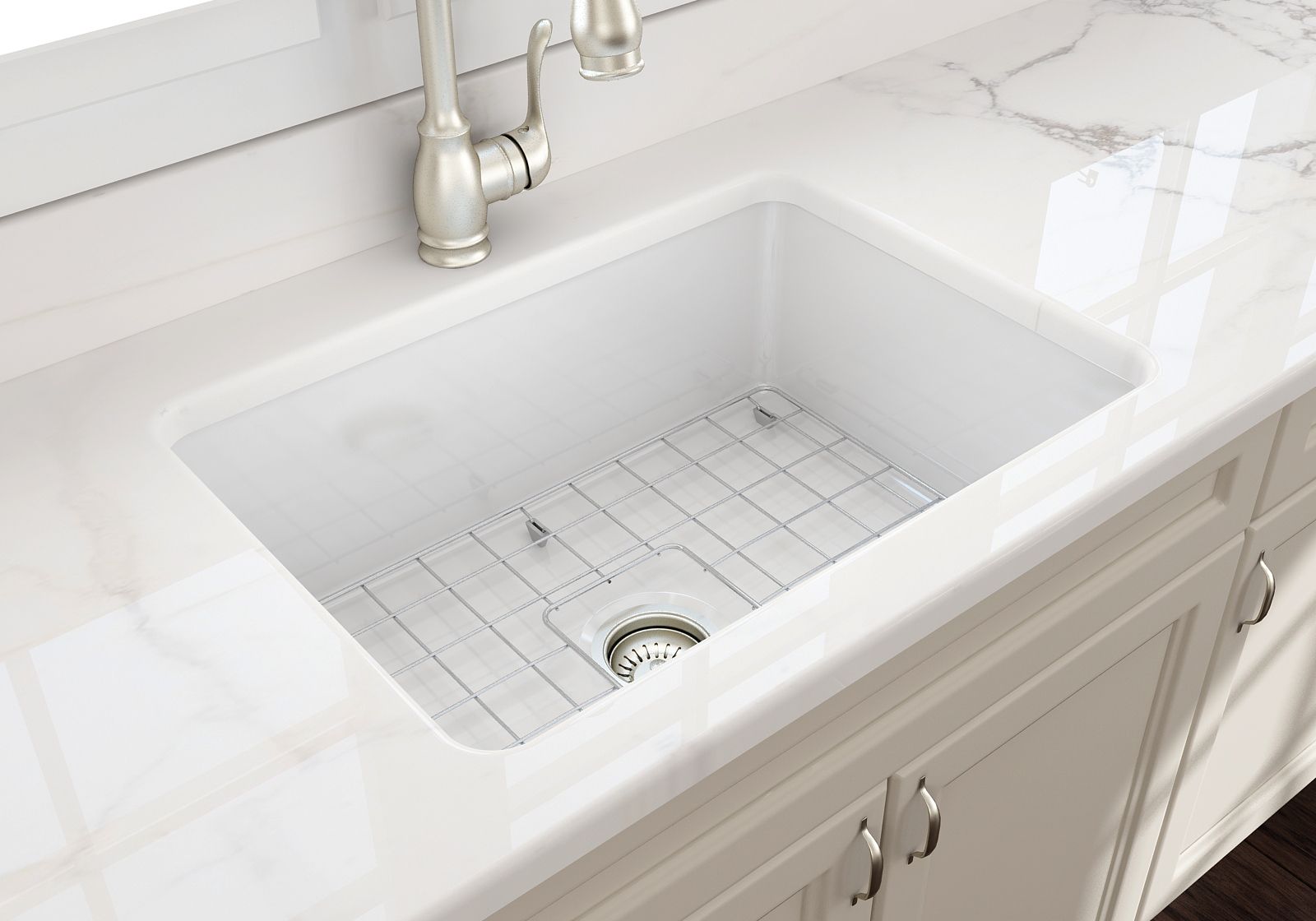 Turner Hastings Cuisine 68 x 48 Fine Fireclay Inset/Undermount Sink CU68FS