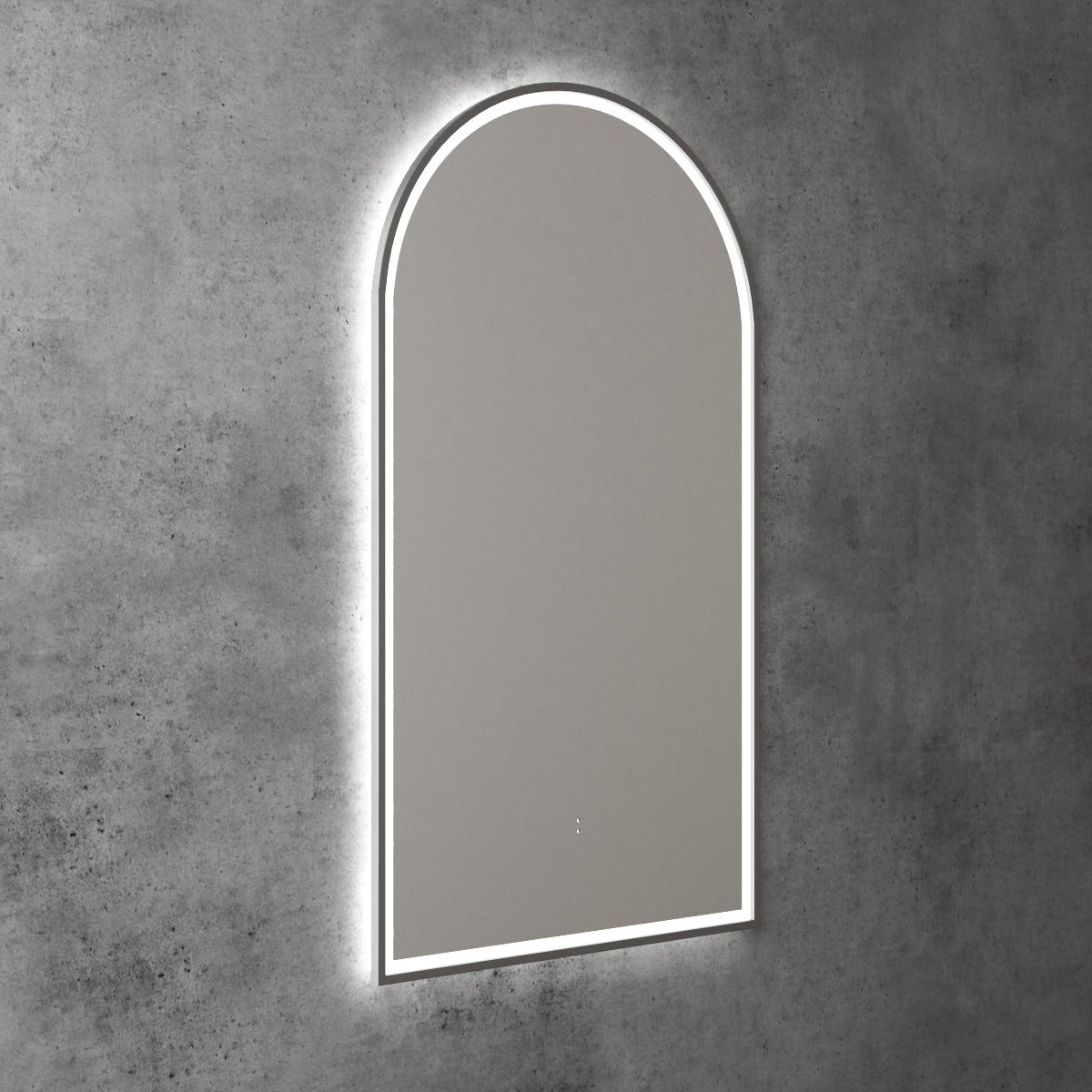 Aulic LED Canterbury Gun Metal Framed Mirror 500 x 900mm LMCAN-500-GM