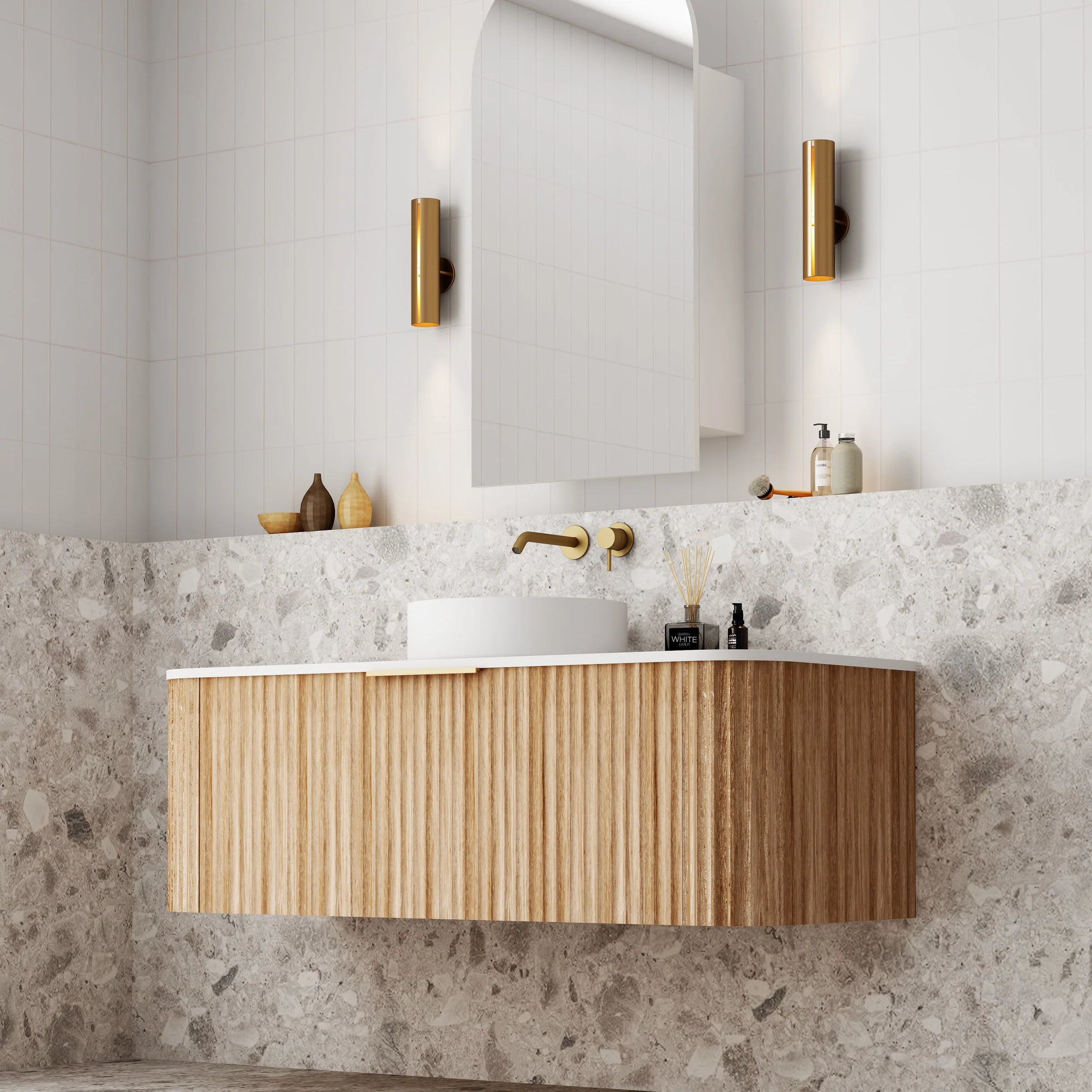 Cassa Design V-Groove Wall Hung Vanity