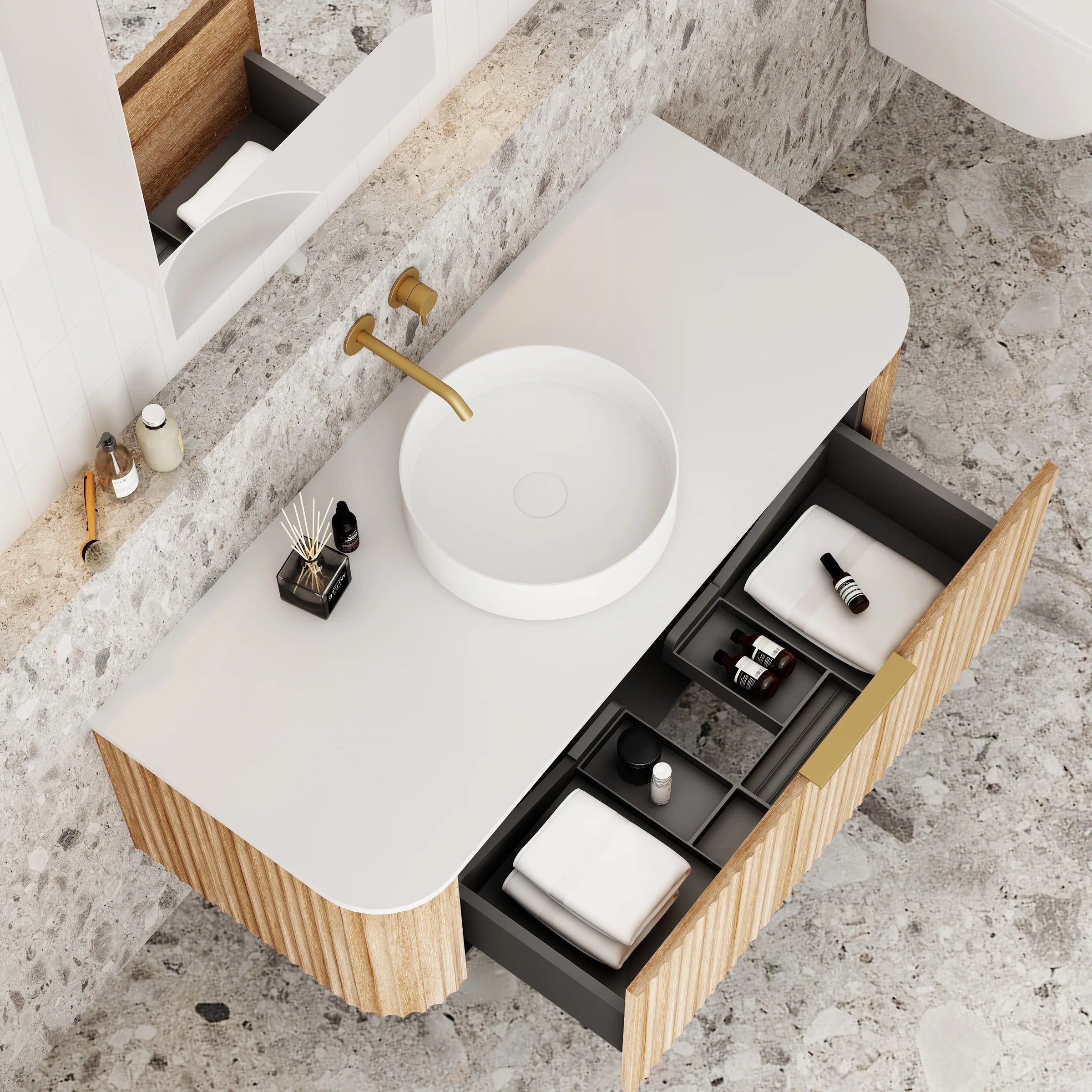 Cassa Design V-Groove Wall Hung Vanity