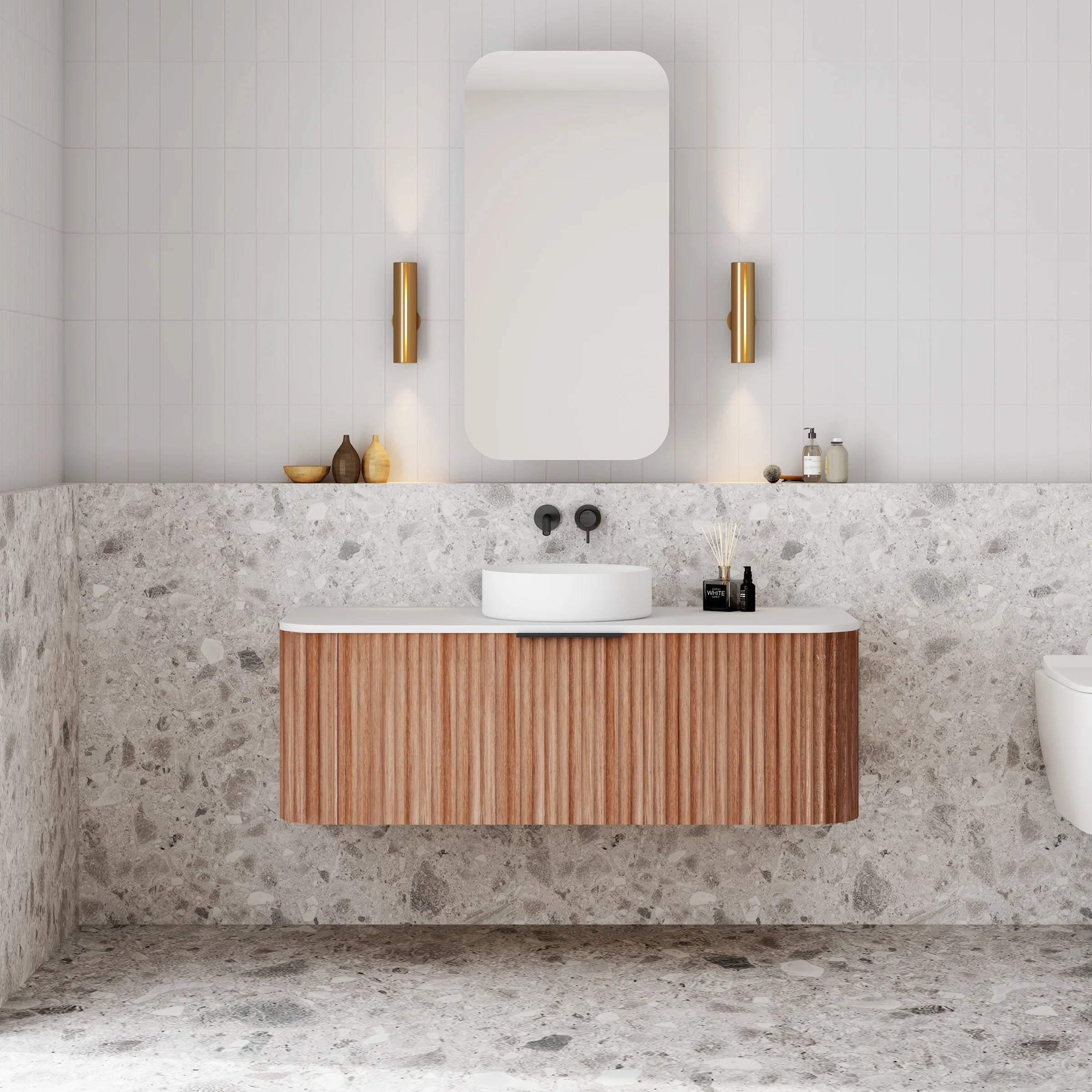 Cassa Design V-Groove Wall Hung Vanity