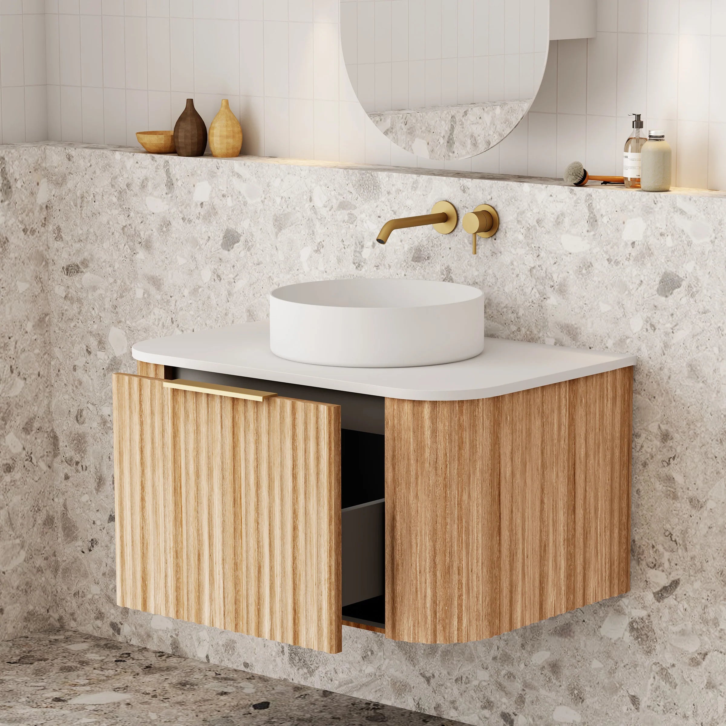 Cassa Design V-Groove Wall Hung Vanity