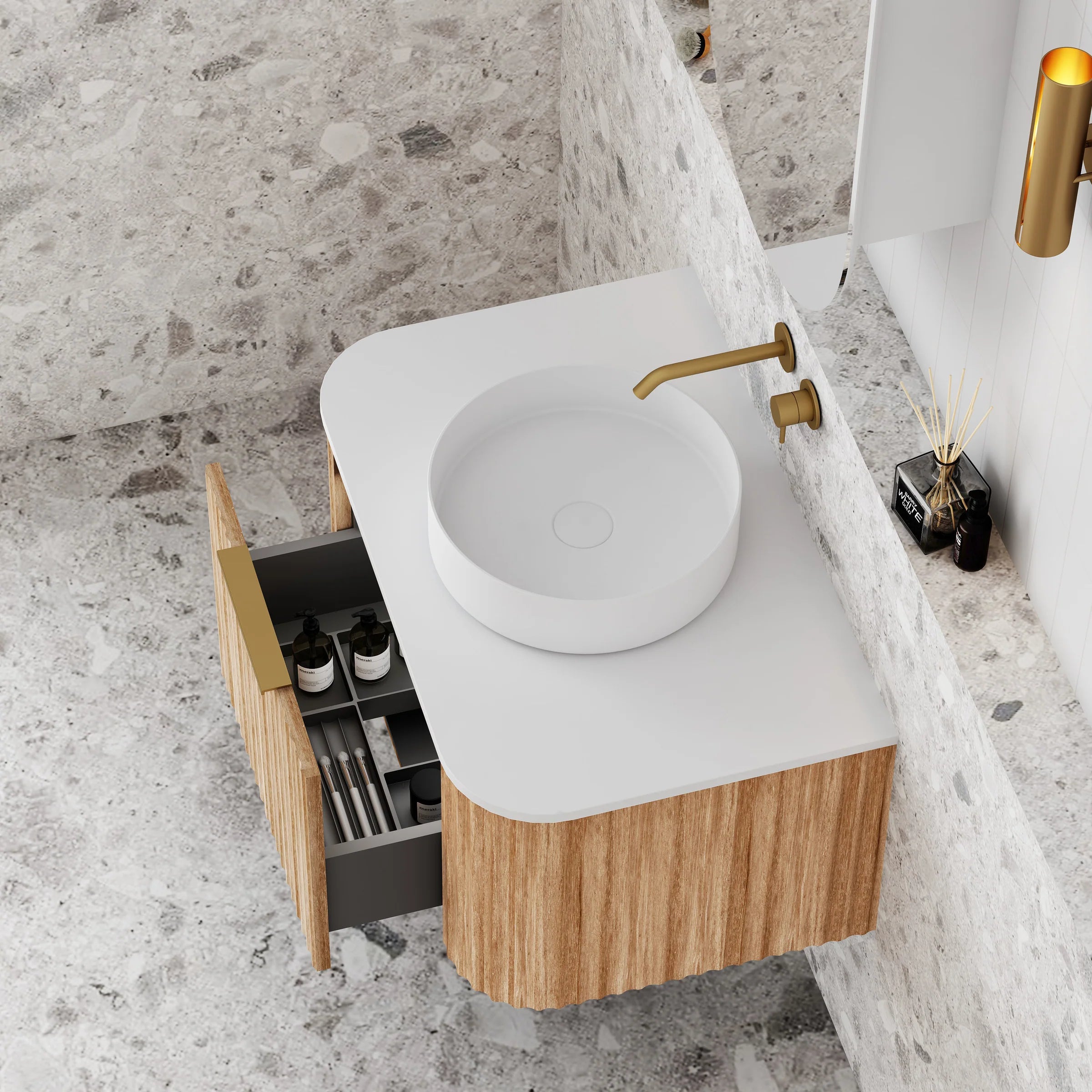 Cassa Design V-Groove Wall Hung Vanity