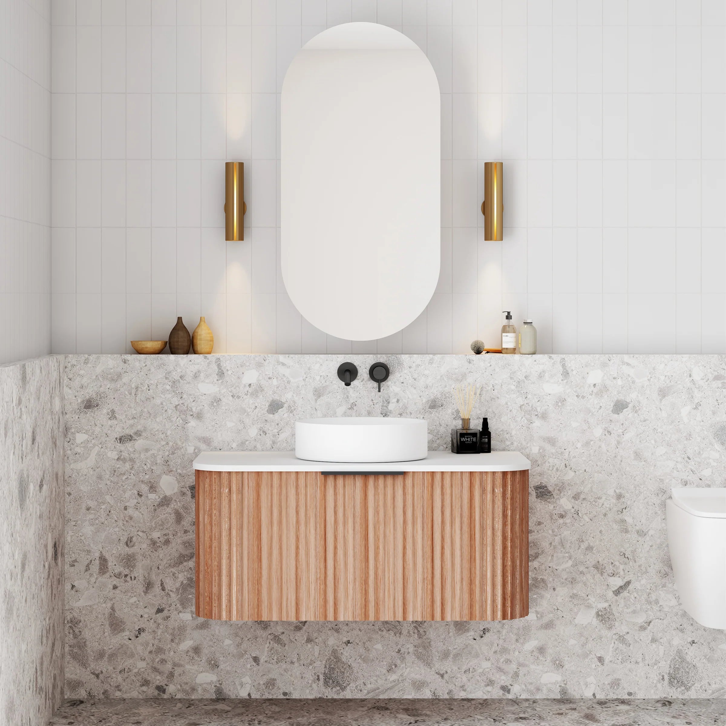 Cassa Design V-Groove Wall Hung Vanity