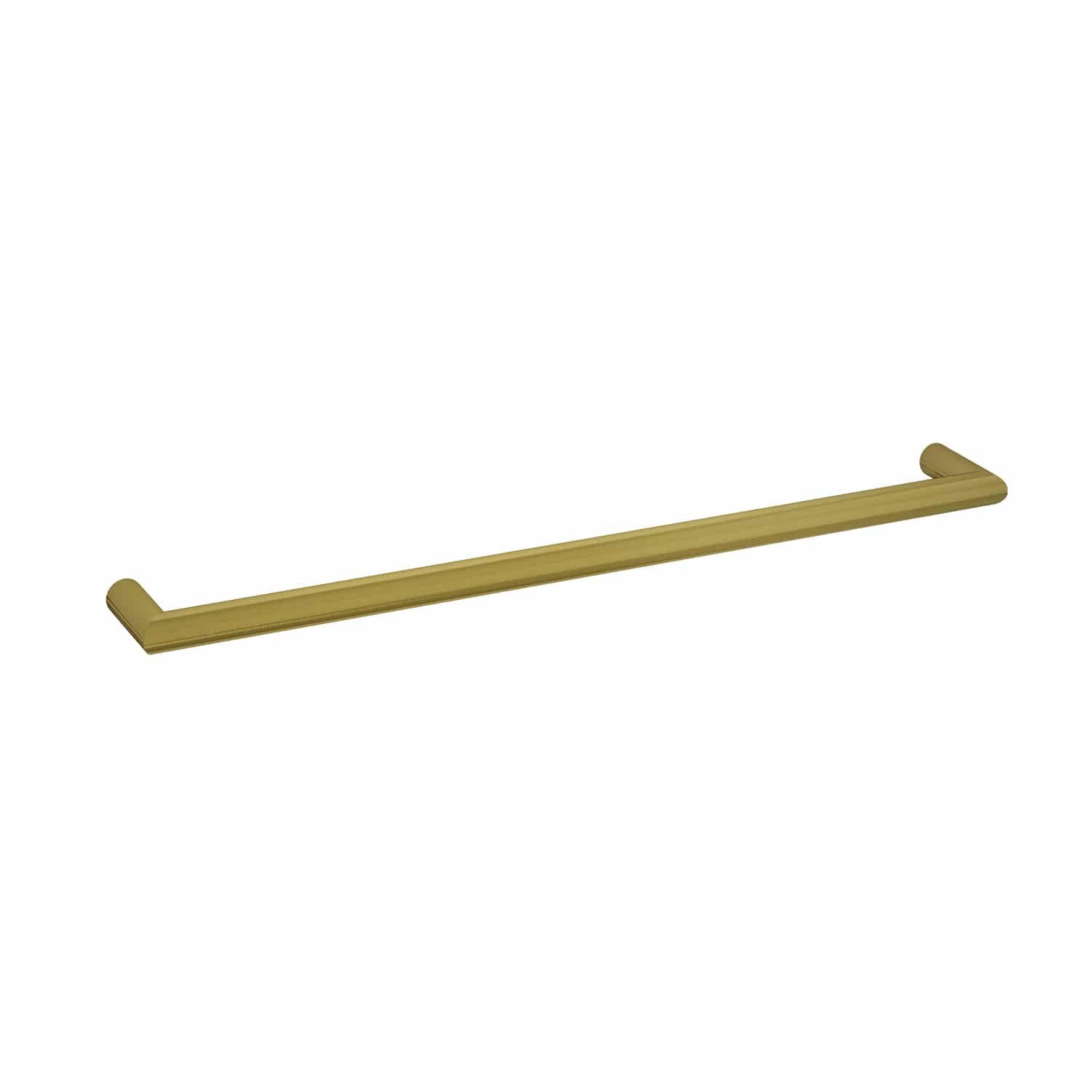 Thermogroup Round Single Bar Heated Towel Rail Brushed Gold DSR8BG
