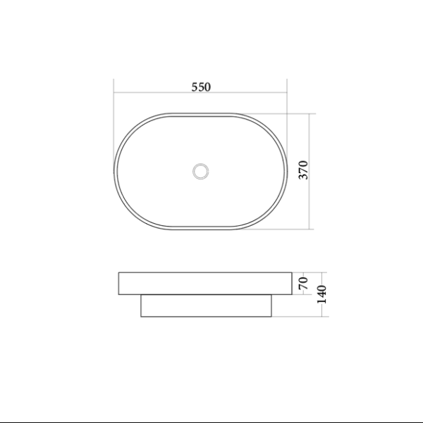 Dora Oval Semi-Inset Basin