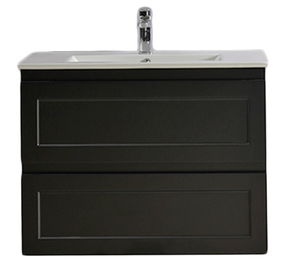 Fremantle 750mm PVC Wall Hung Vanity Matte Black
