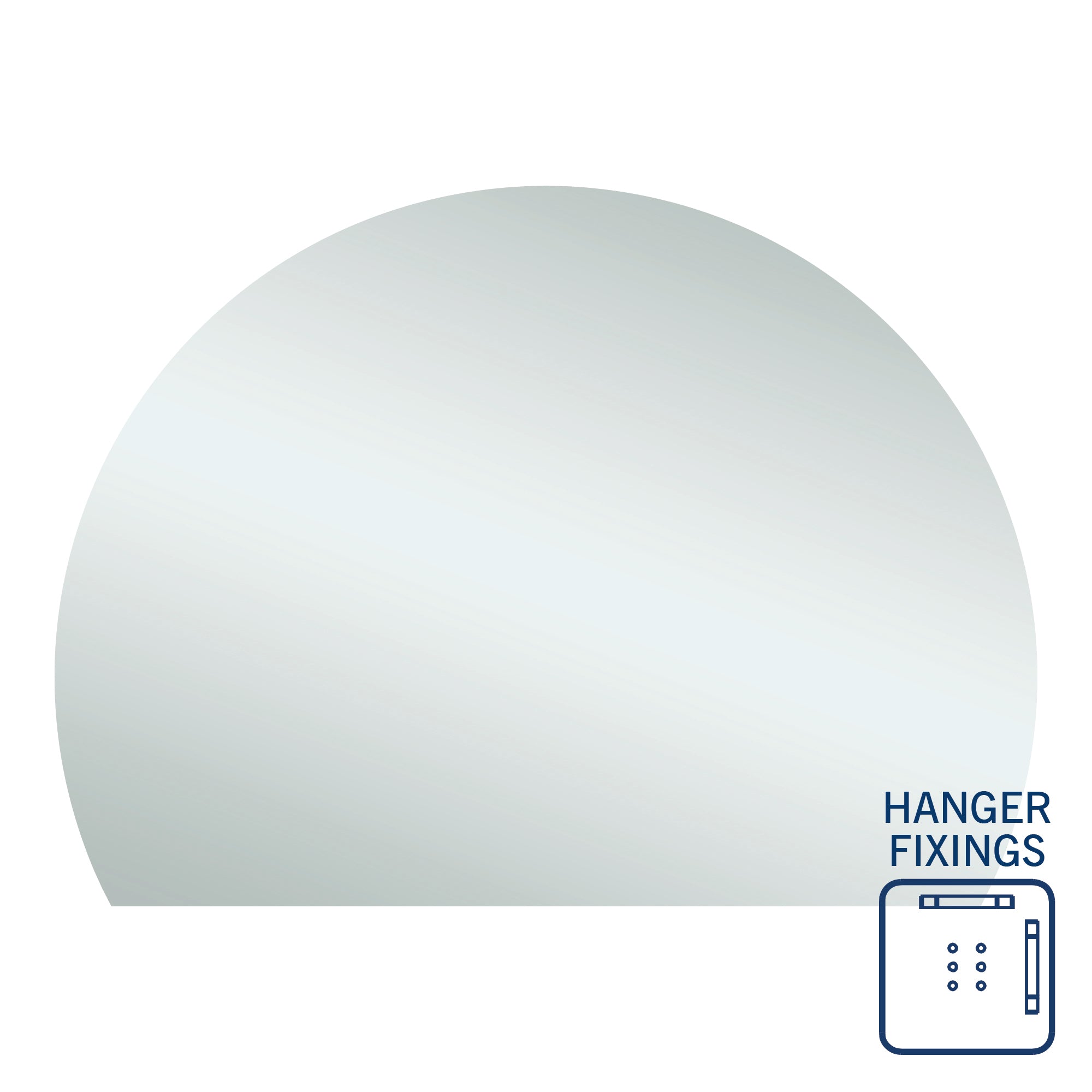 Thermogroup Ablaze Hamilton D-Shaped Polished Edge Mirror HD1511HN
