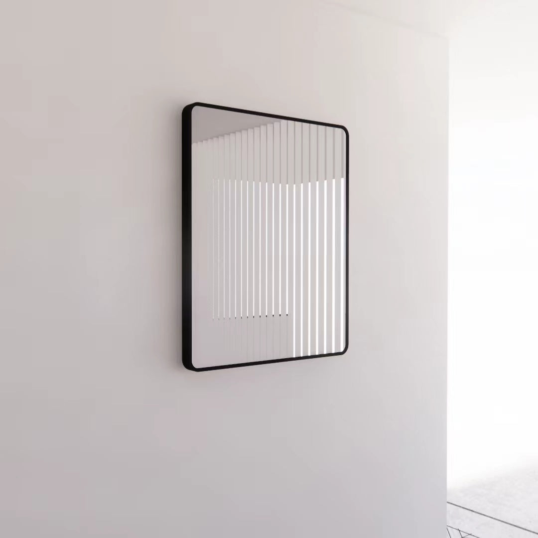 ABS Framed Rectangle Mirror Matte Black