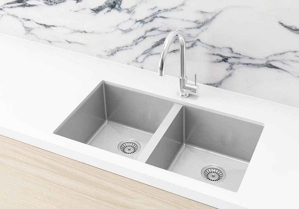 Meir Double Bowl Sink MKSP-D760440-NK